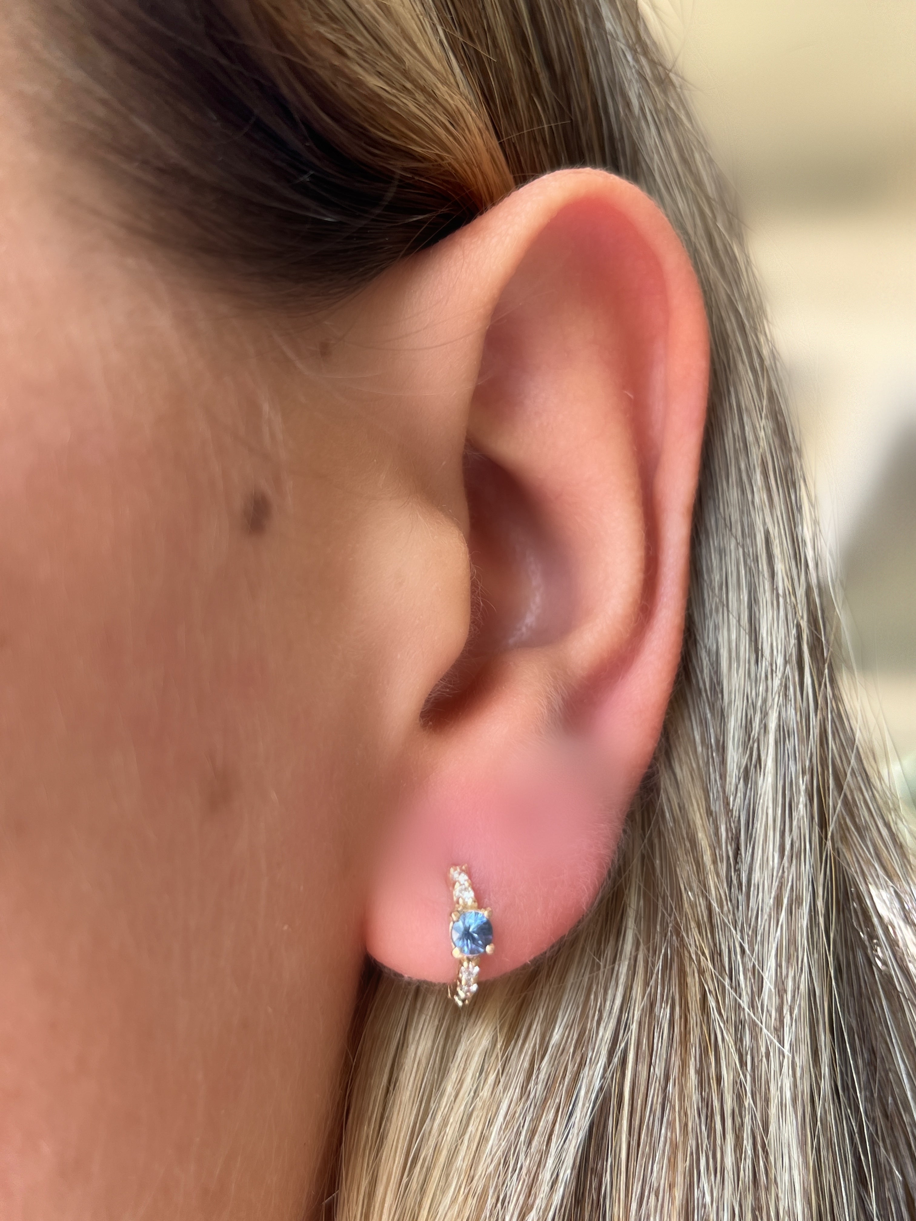 Minihoop Redondo Oro Amarillo