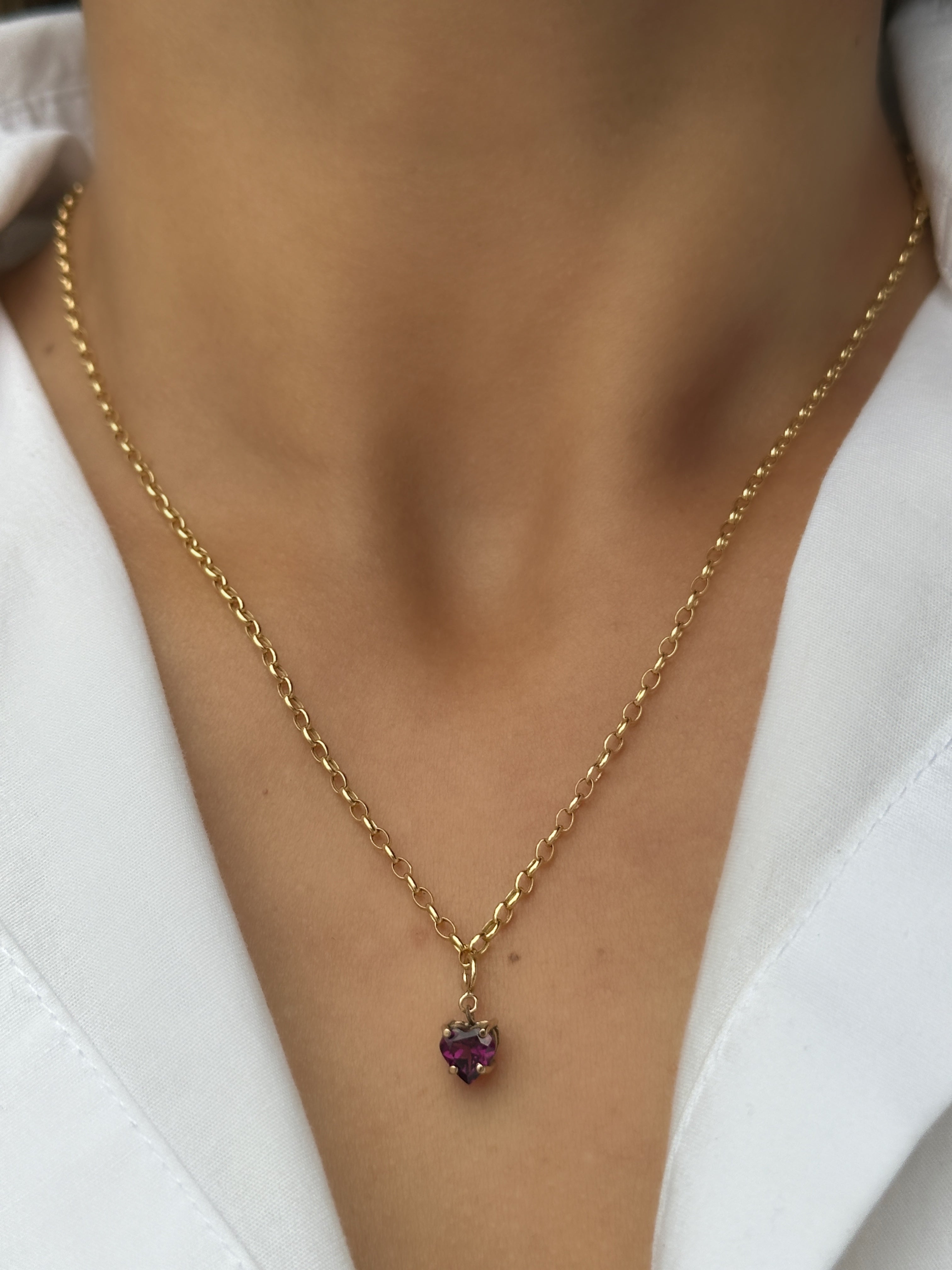 Dije en broche corazón 6 mm