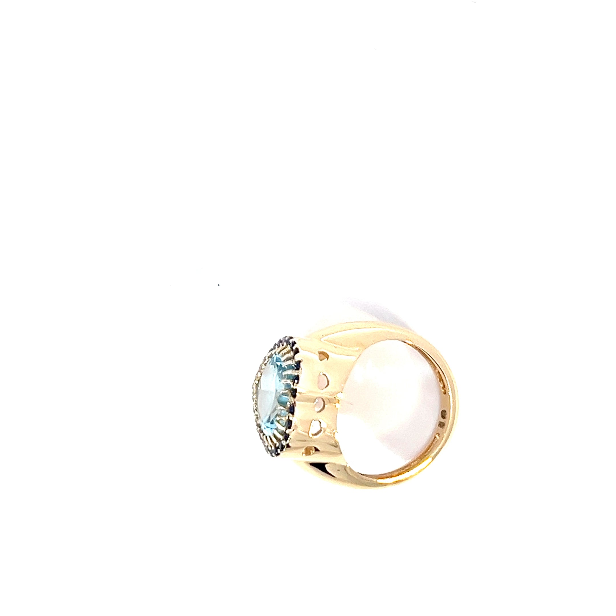 Anillo Signature Topacio swiss blue