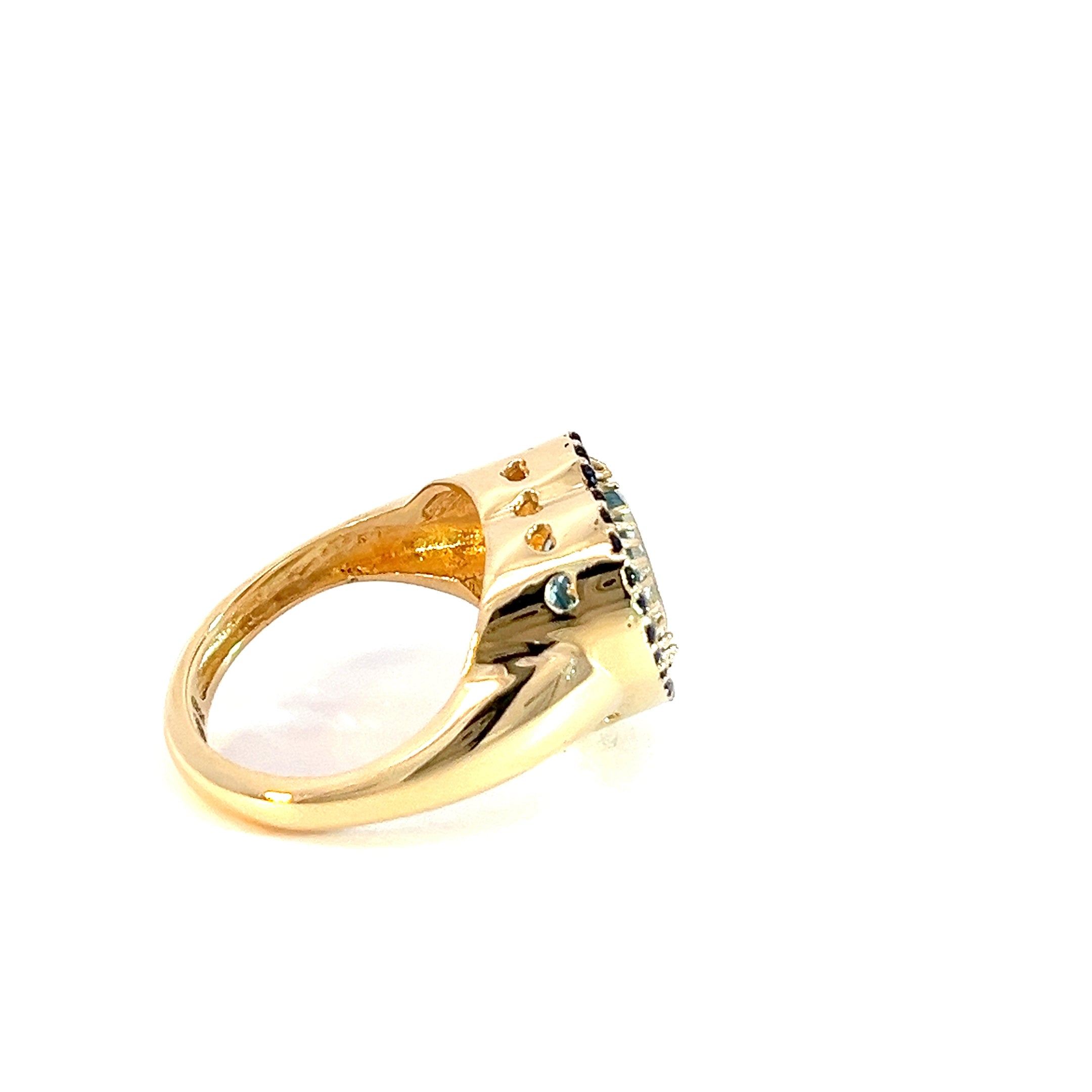 Anillo Signature Topacio swiss blue