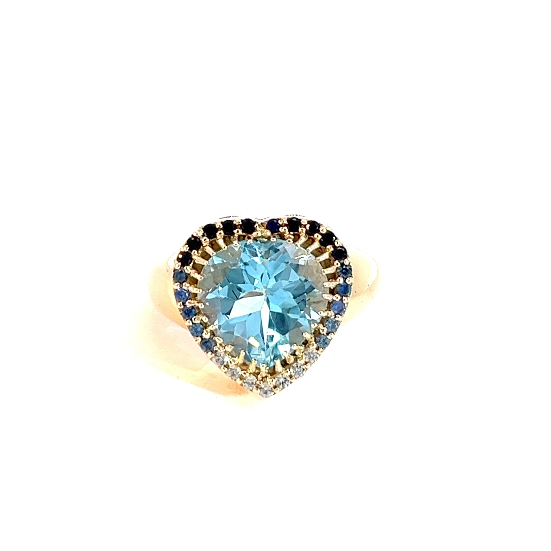 Anillo Signature Topacio swiss blue