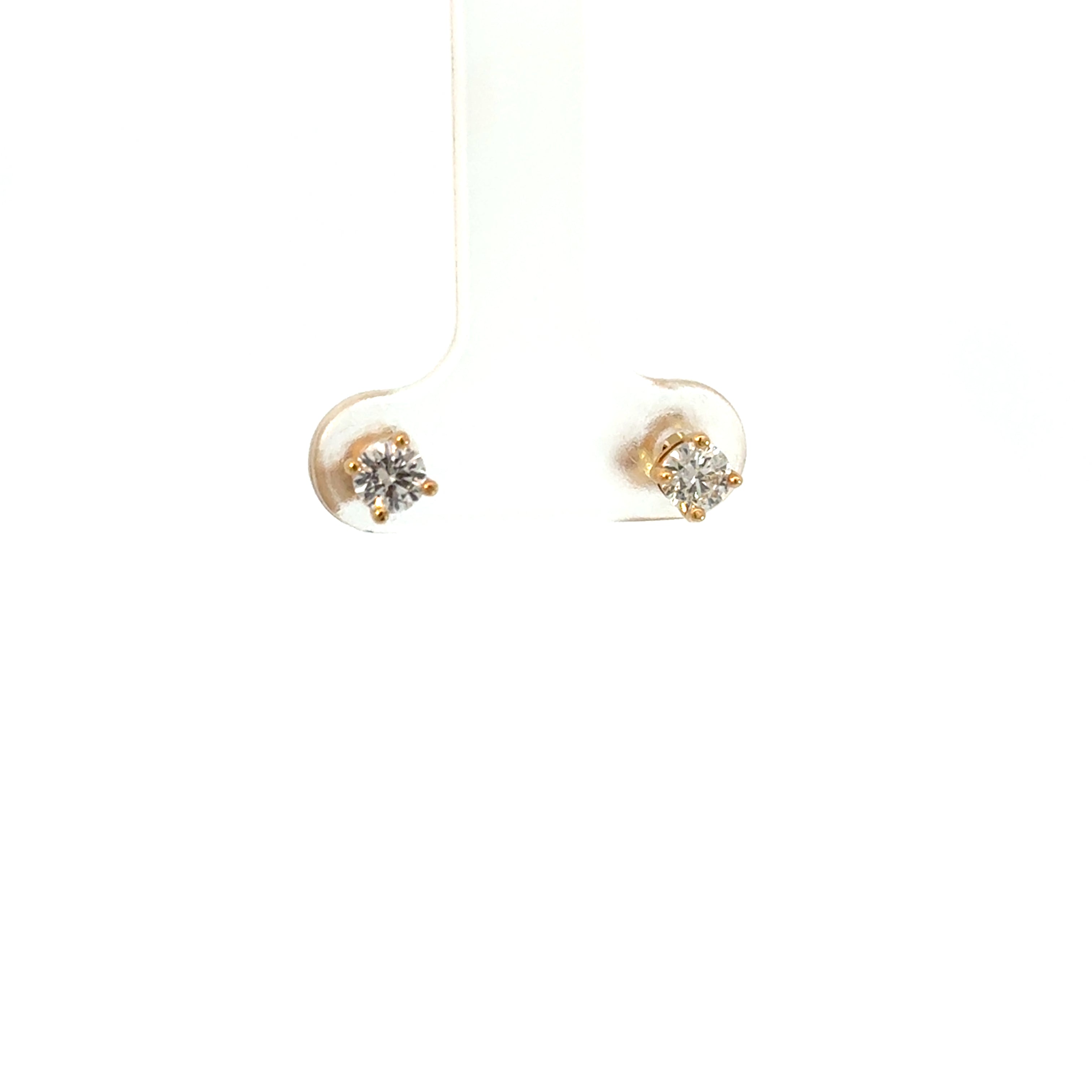 Aretes diamante redondo 0,50 Cts