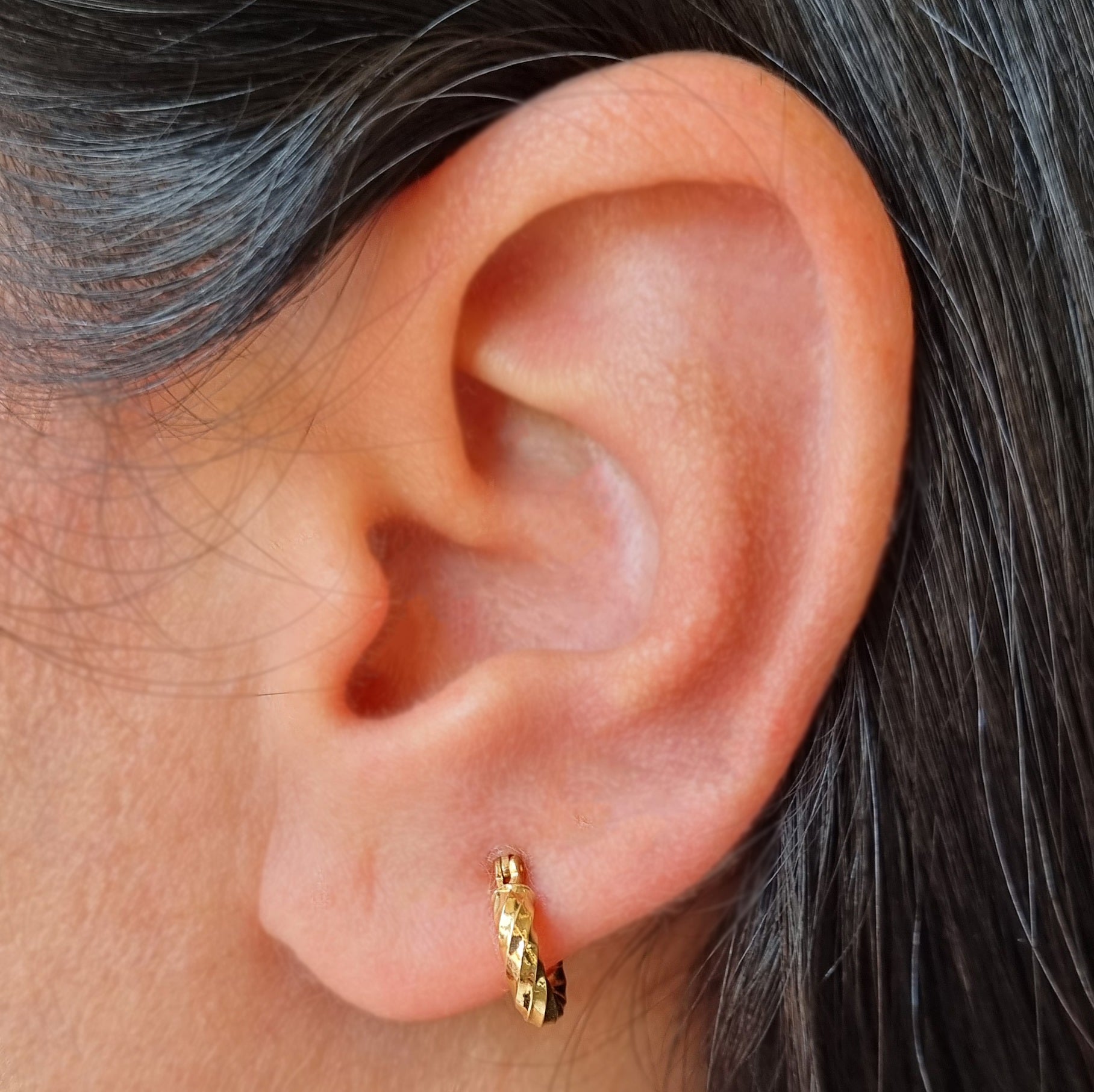 Candongas Espiral en oro 18k