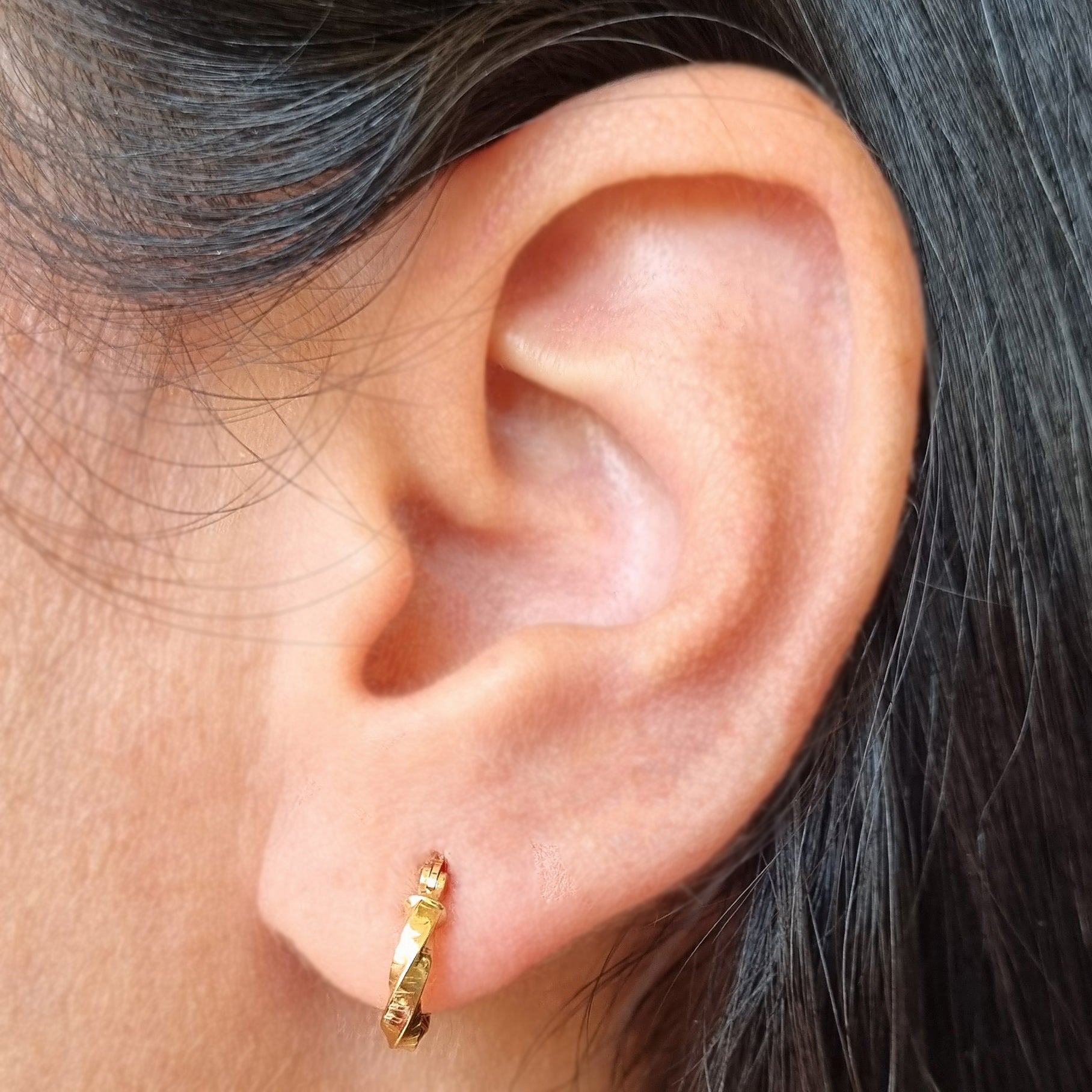 Candongas Espiral en oro 18k