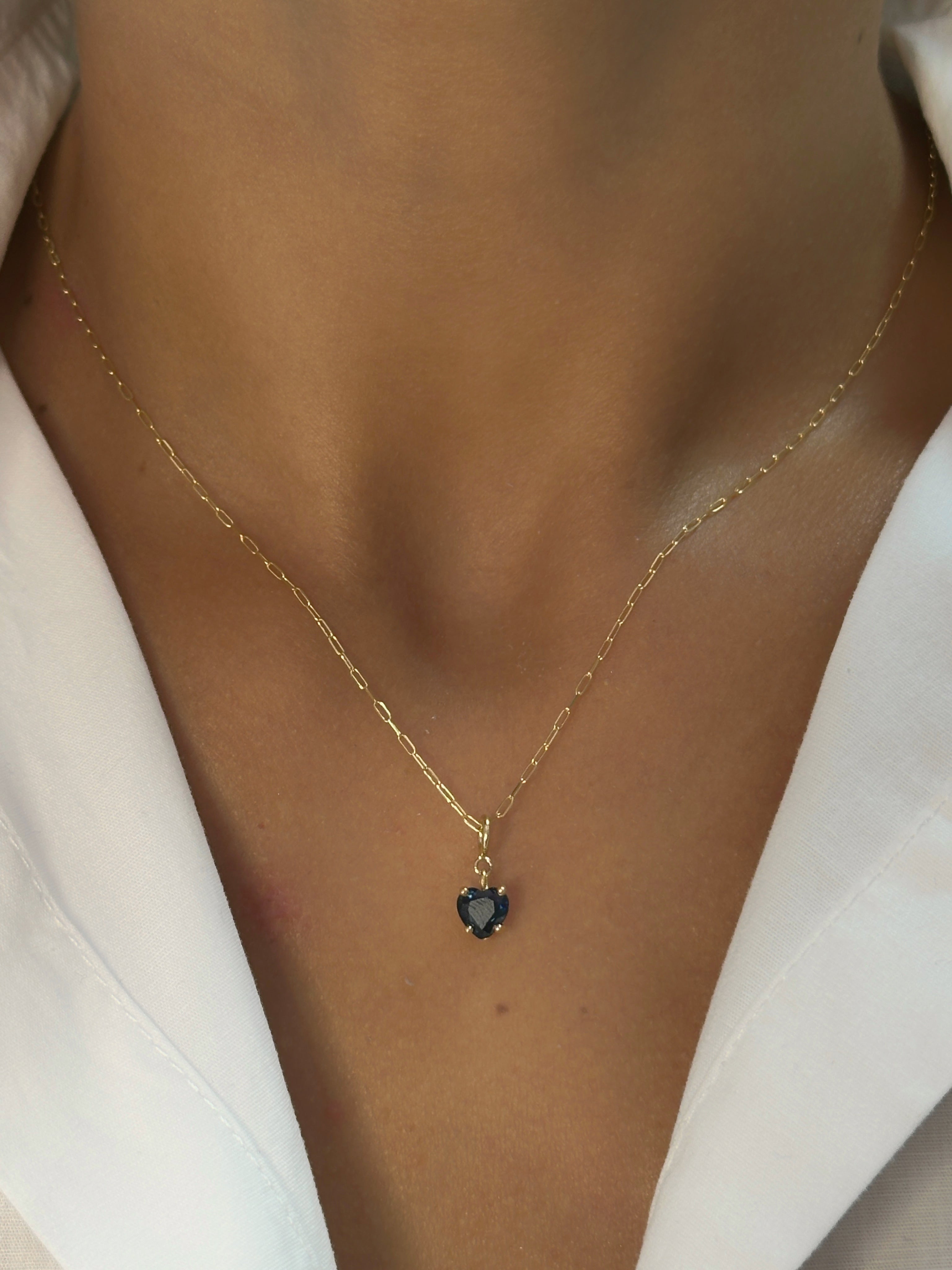 Dije en broche corazón 6 mm