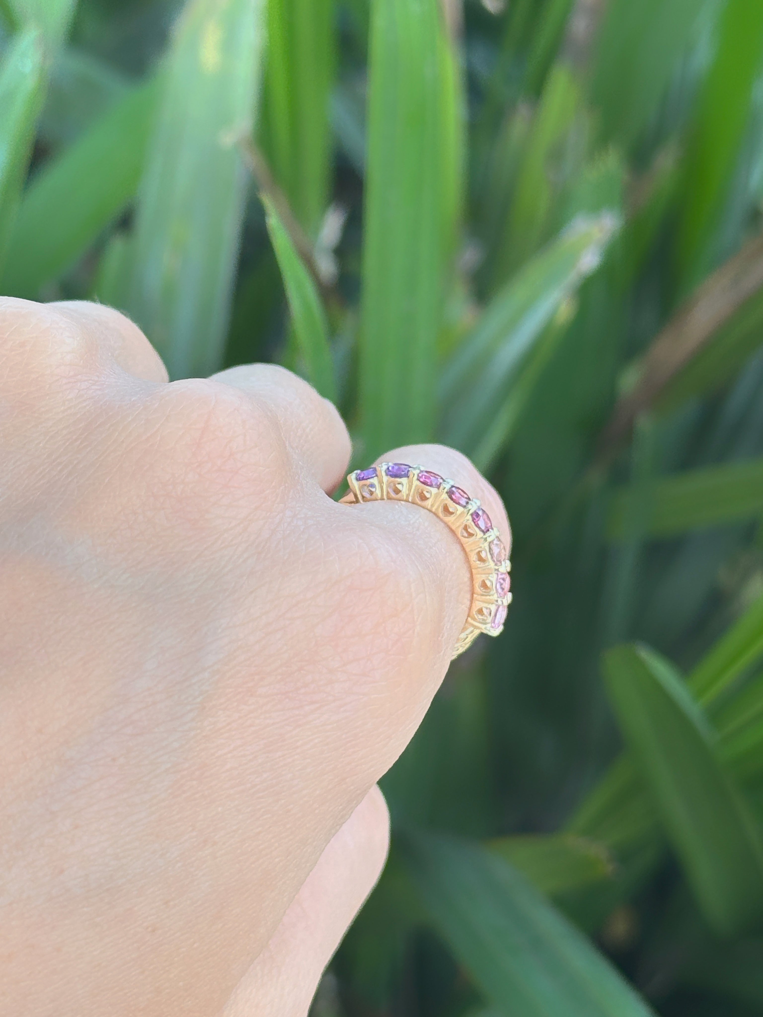 Anillo churumbela degradé 3 mm - Oro Amarillo