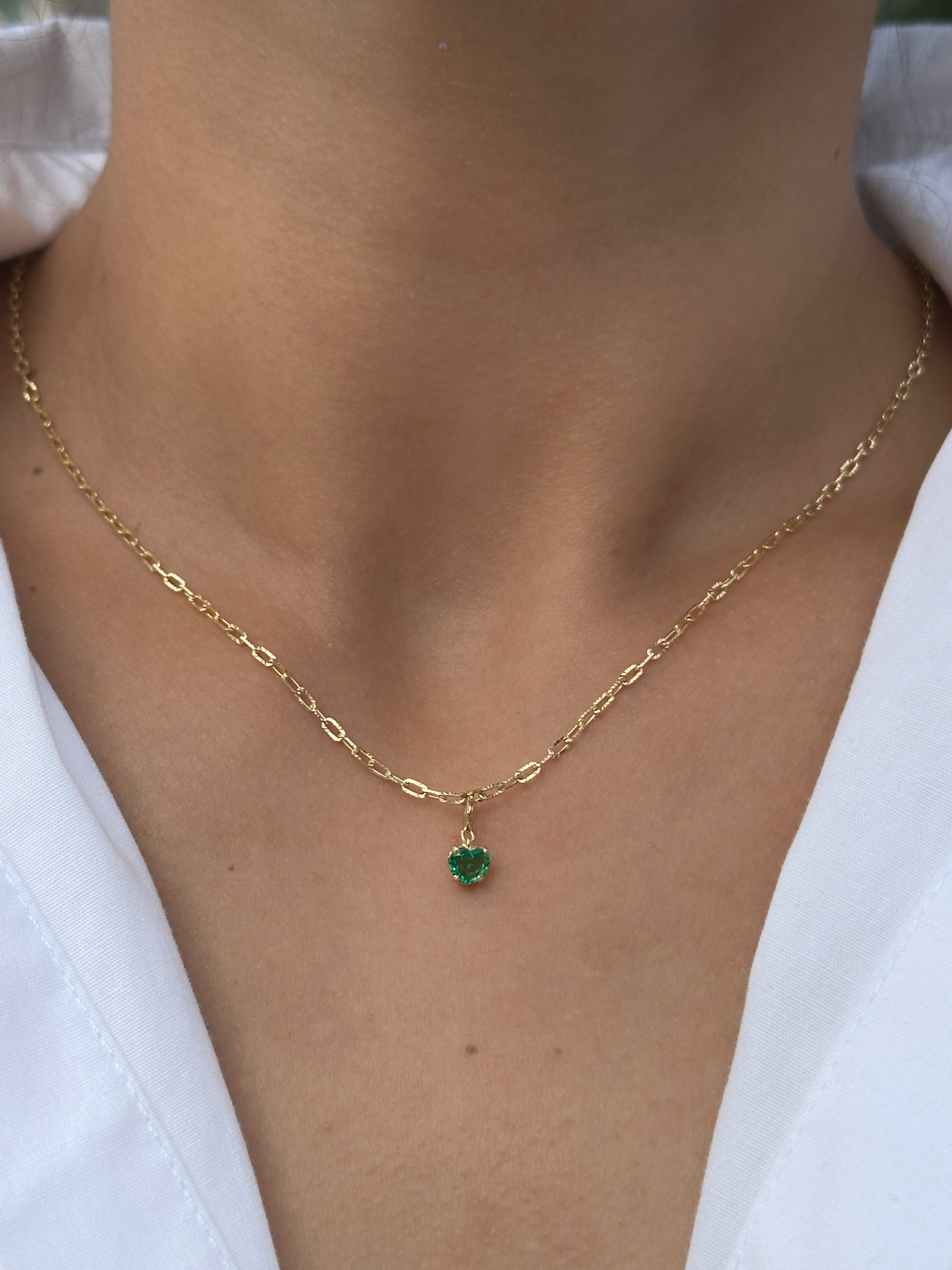 Dije en broche corazón 5 mm