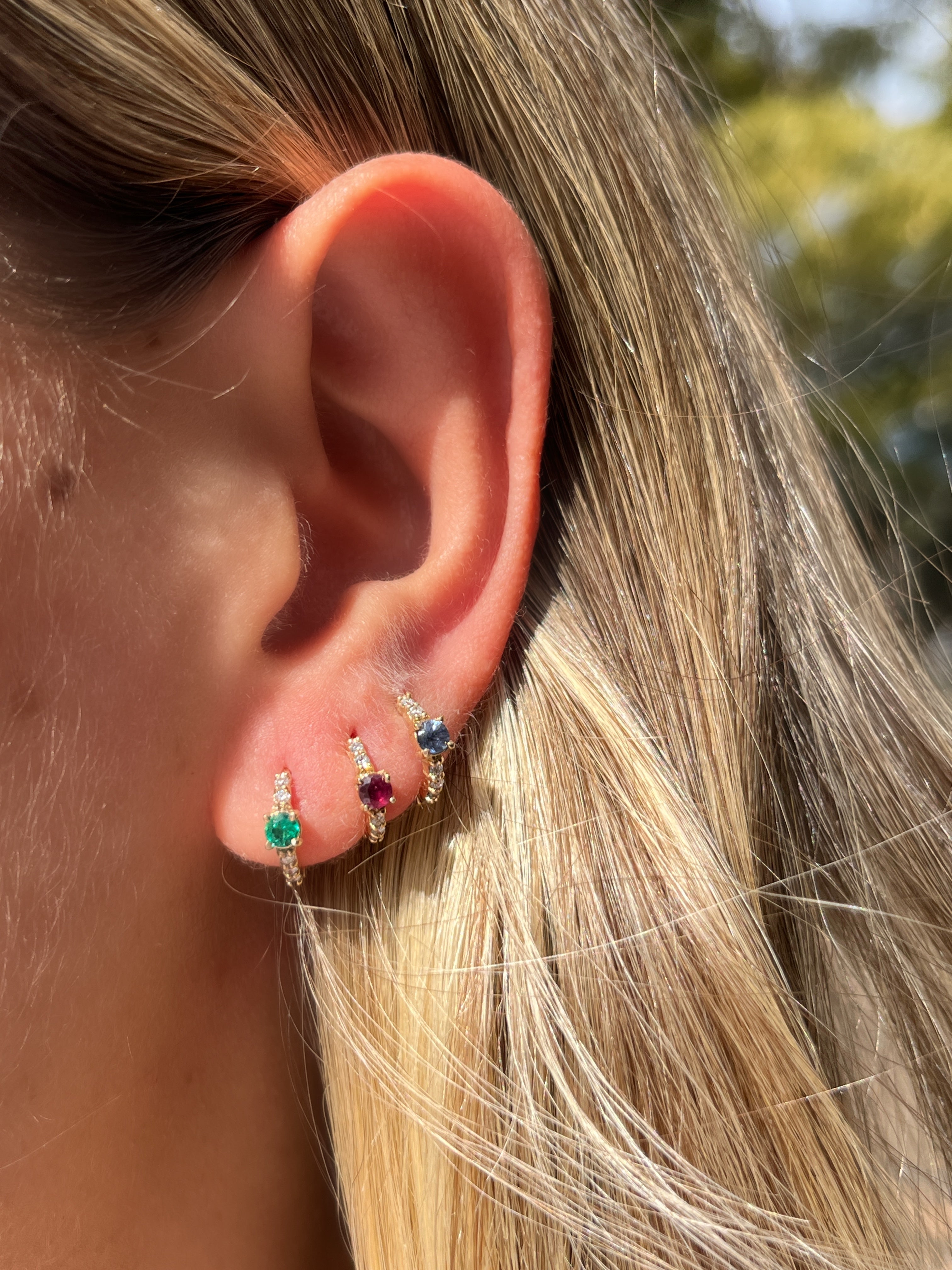 Minihoop Redondo Oro Amarillo