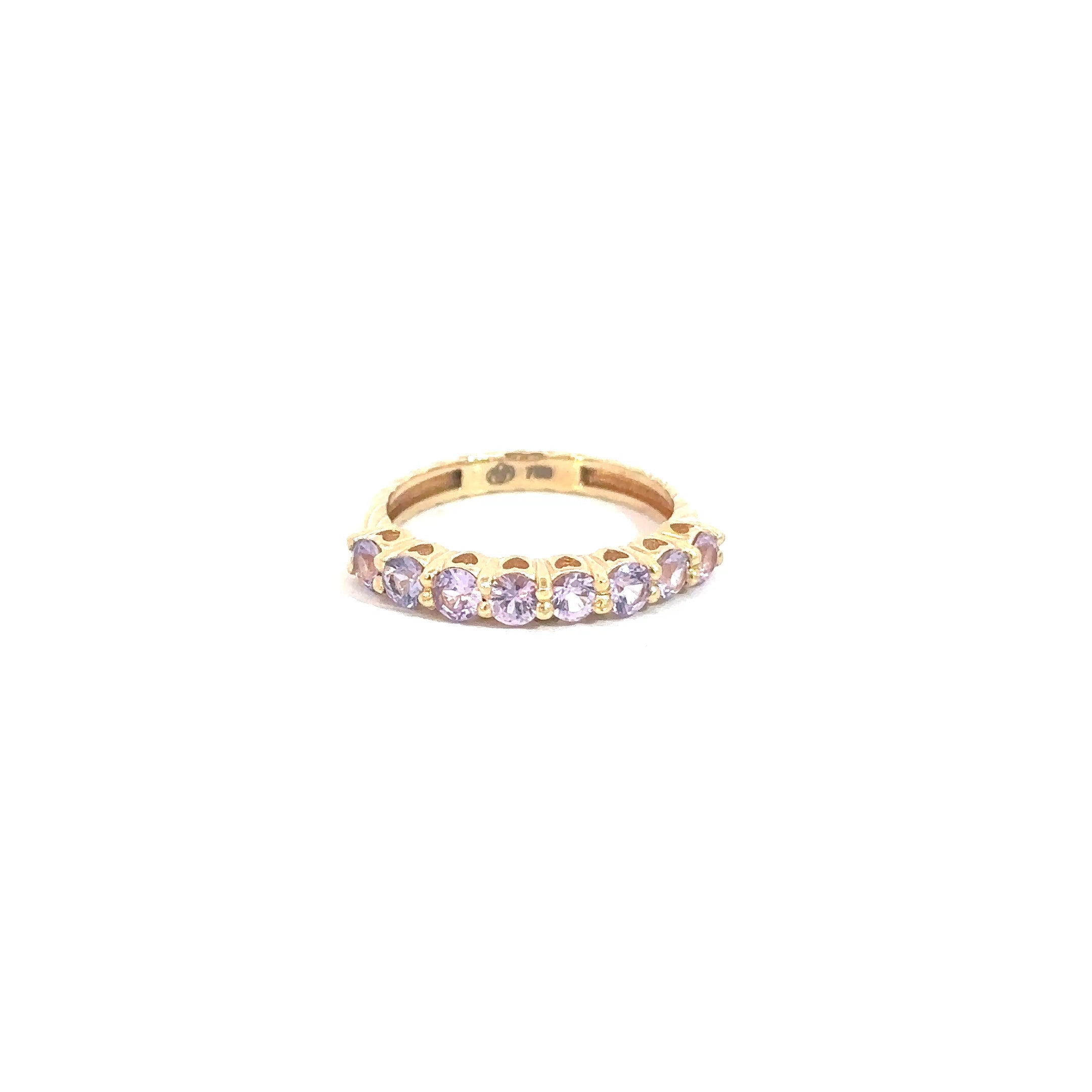 Anillo churumbela Zafiro Morado 3mm