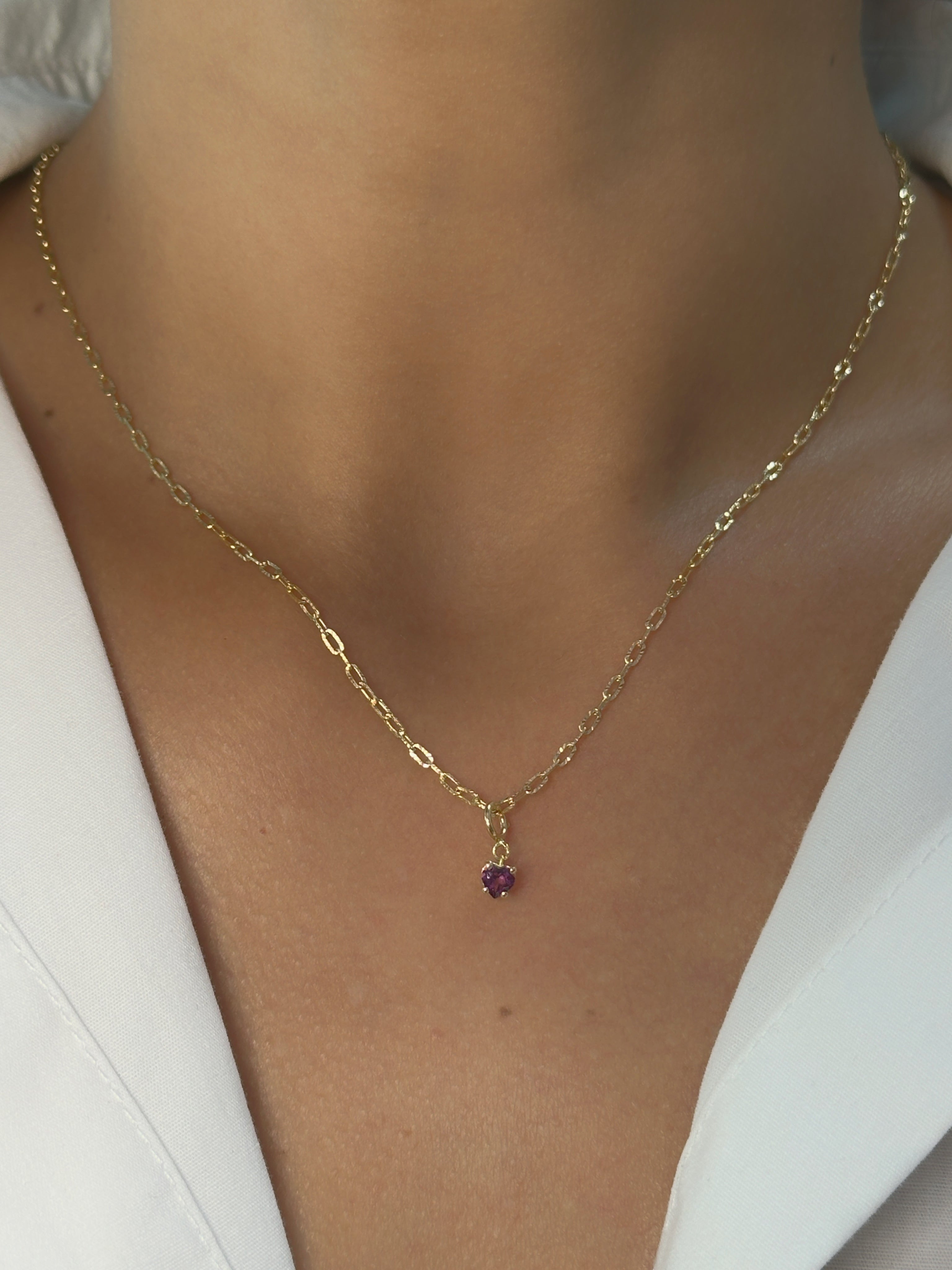 Dije en broche corazón 4 mm