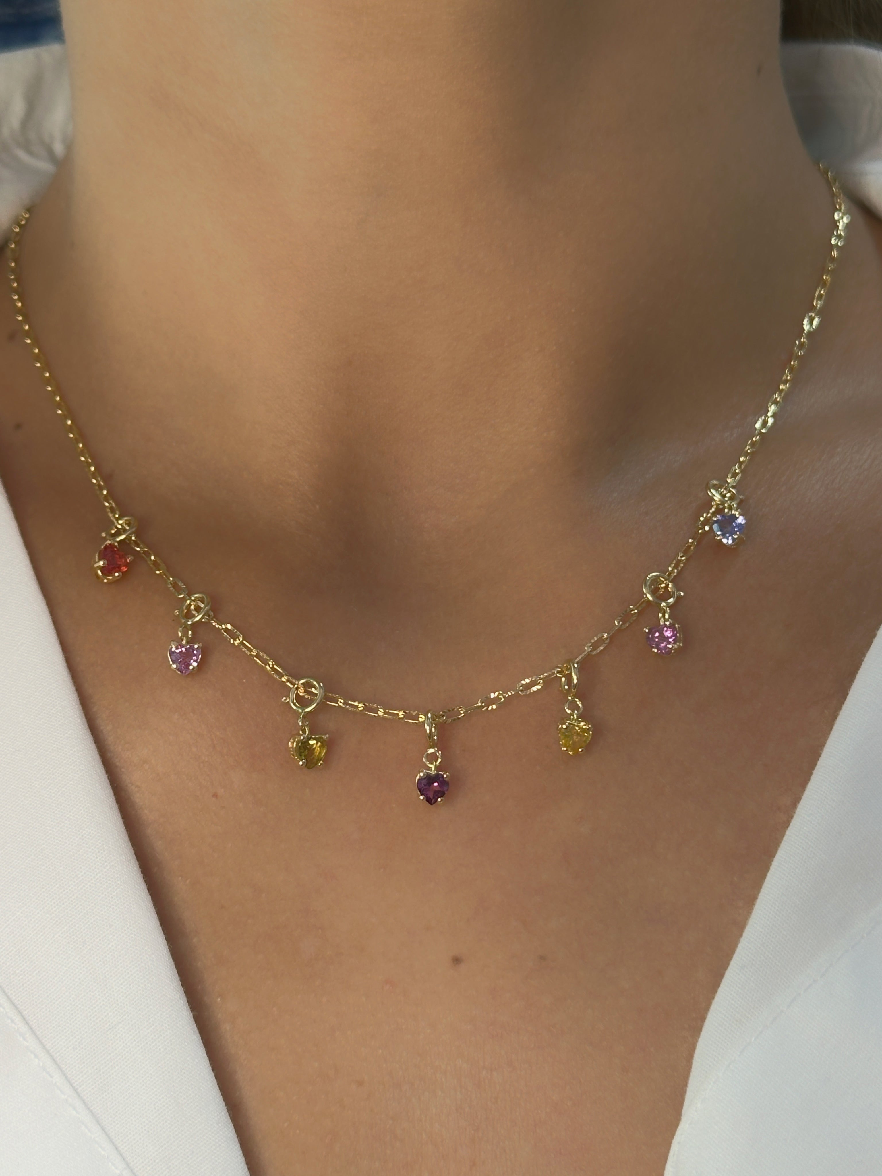 Dije en broche corazón 4 mm