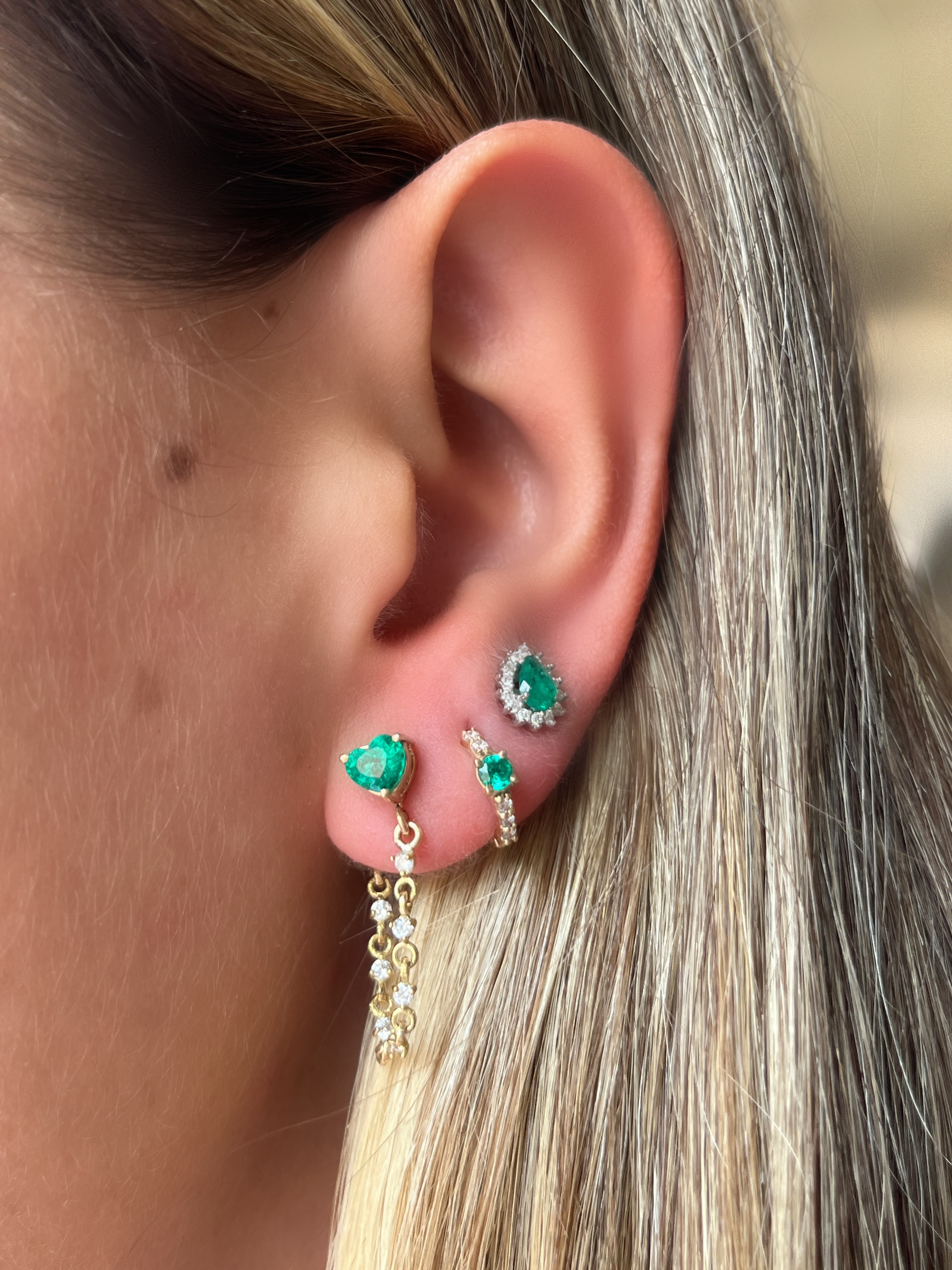 Lluvia de diamantes corazón