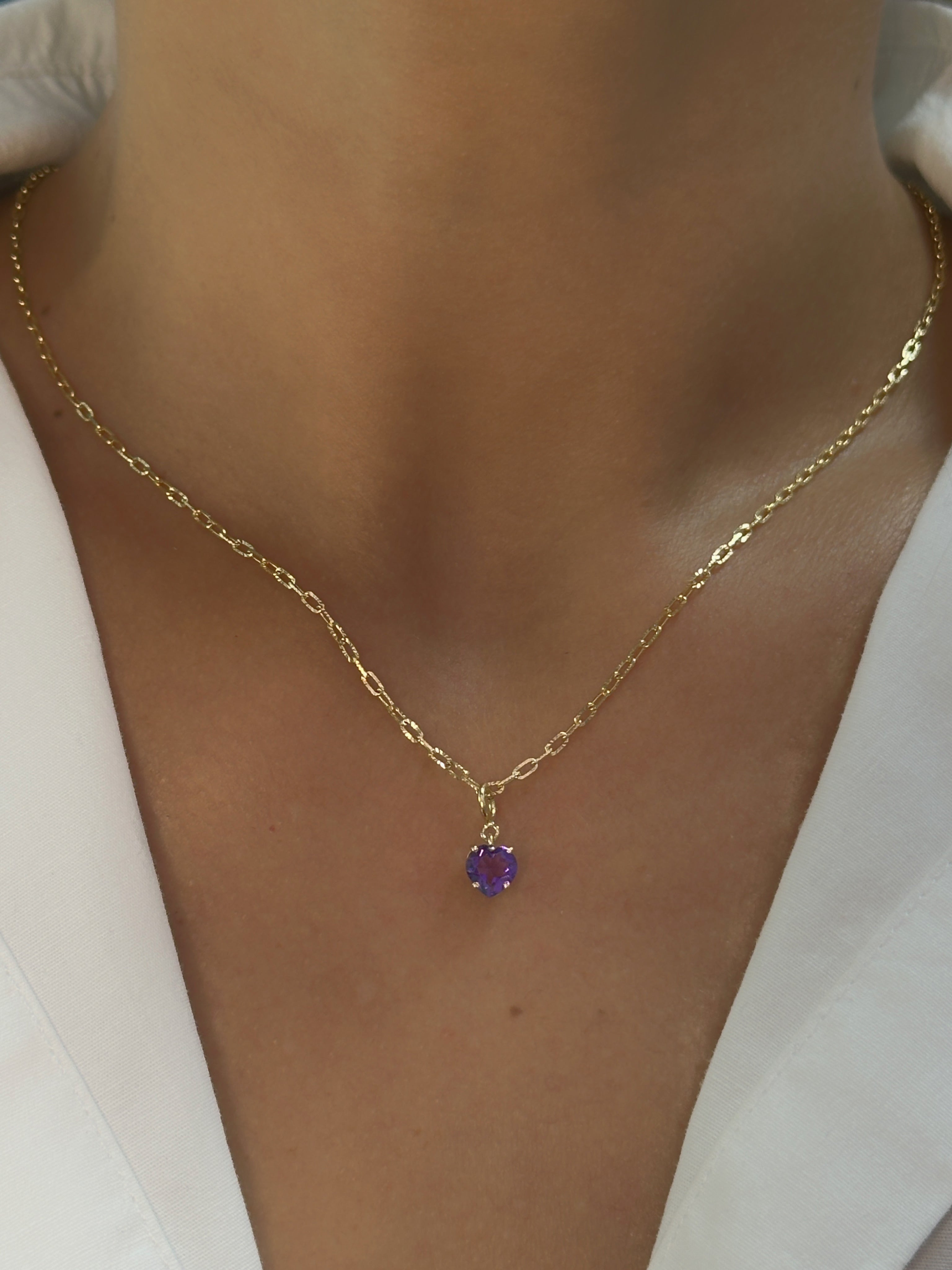 Dije en broche corazón 6 mm