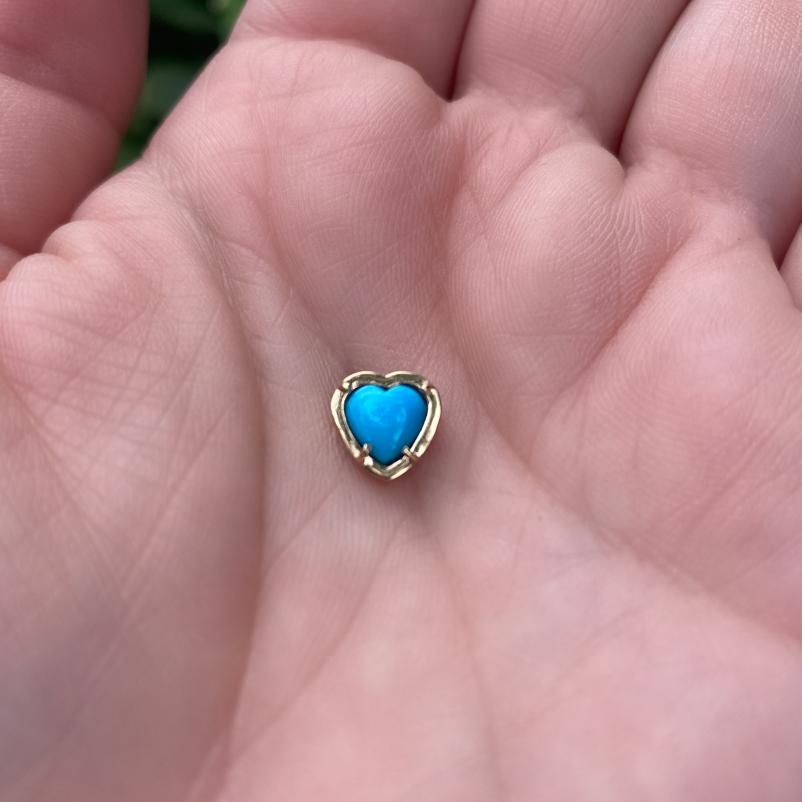Dije Corazón 6 mm con bisel para cadena