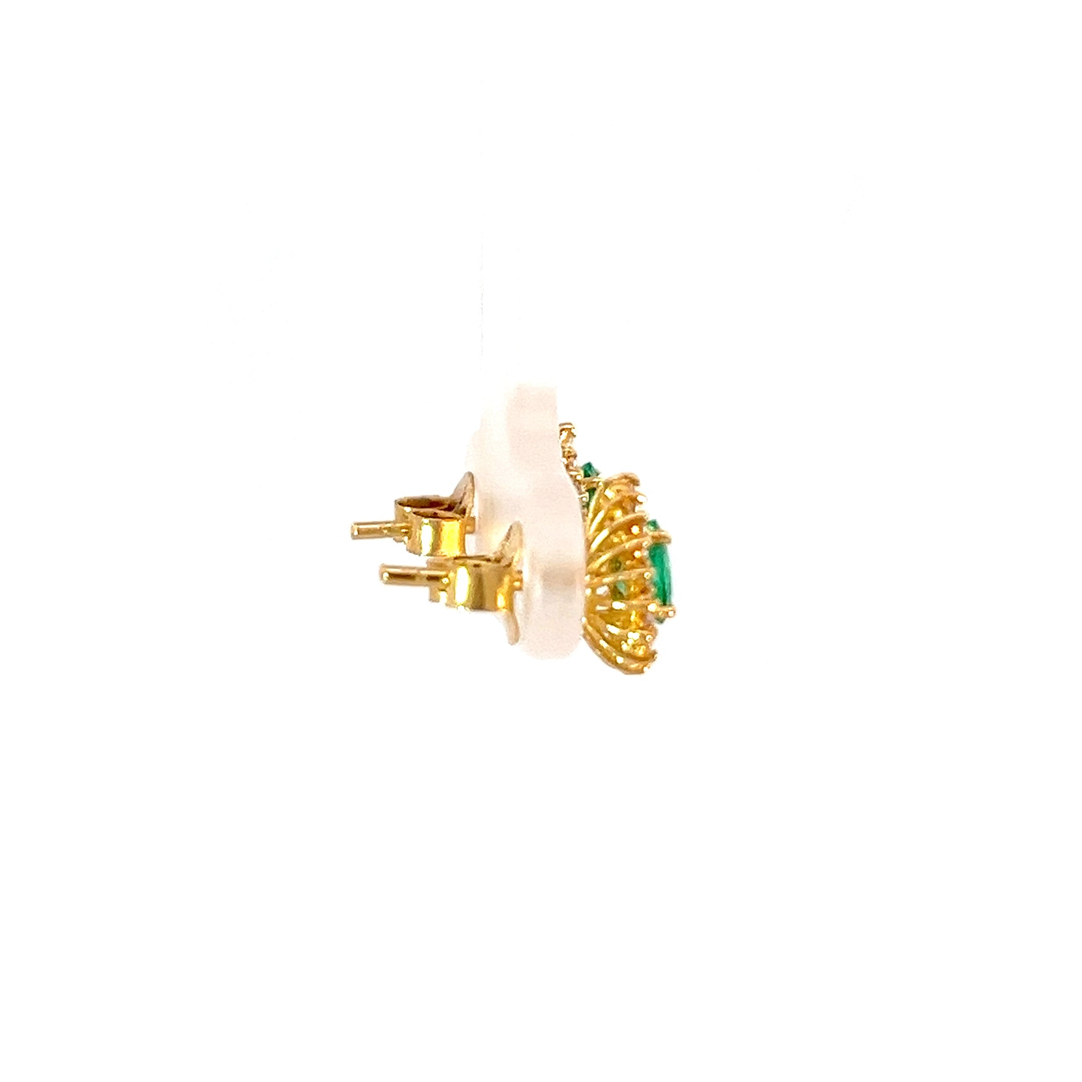 Aretes Hindi Esmeraldas