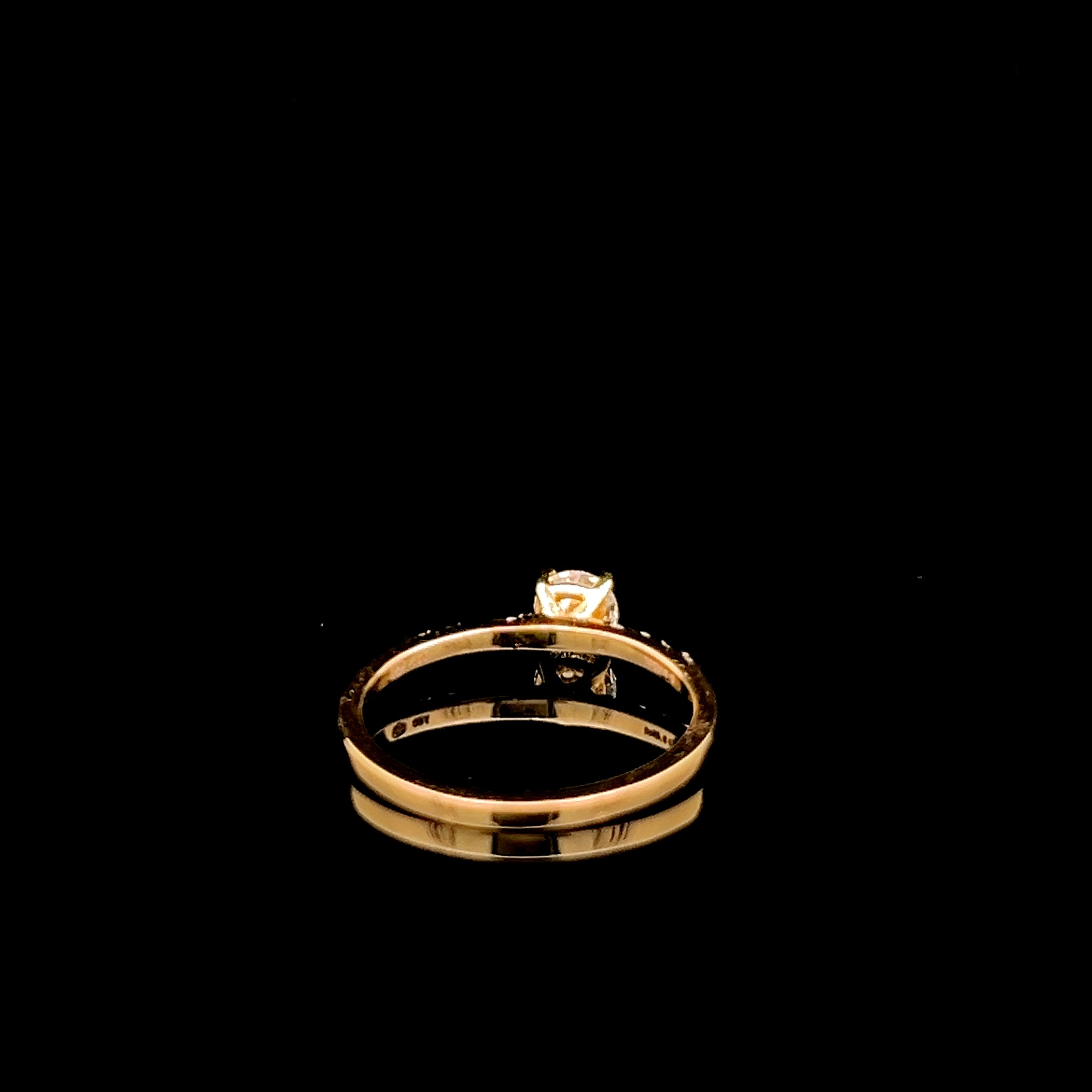 Anillo Diamante 0,33 cts- Oro Amarillo