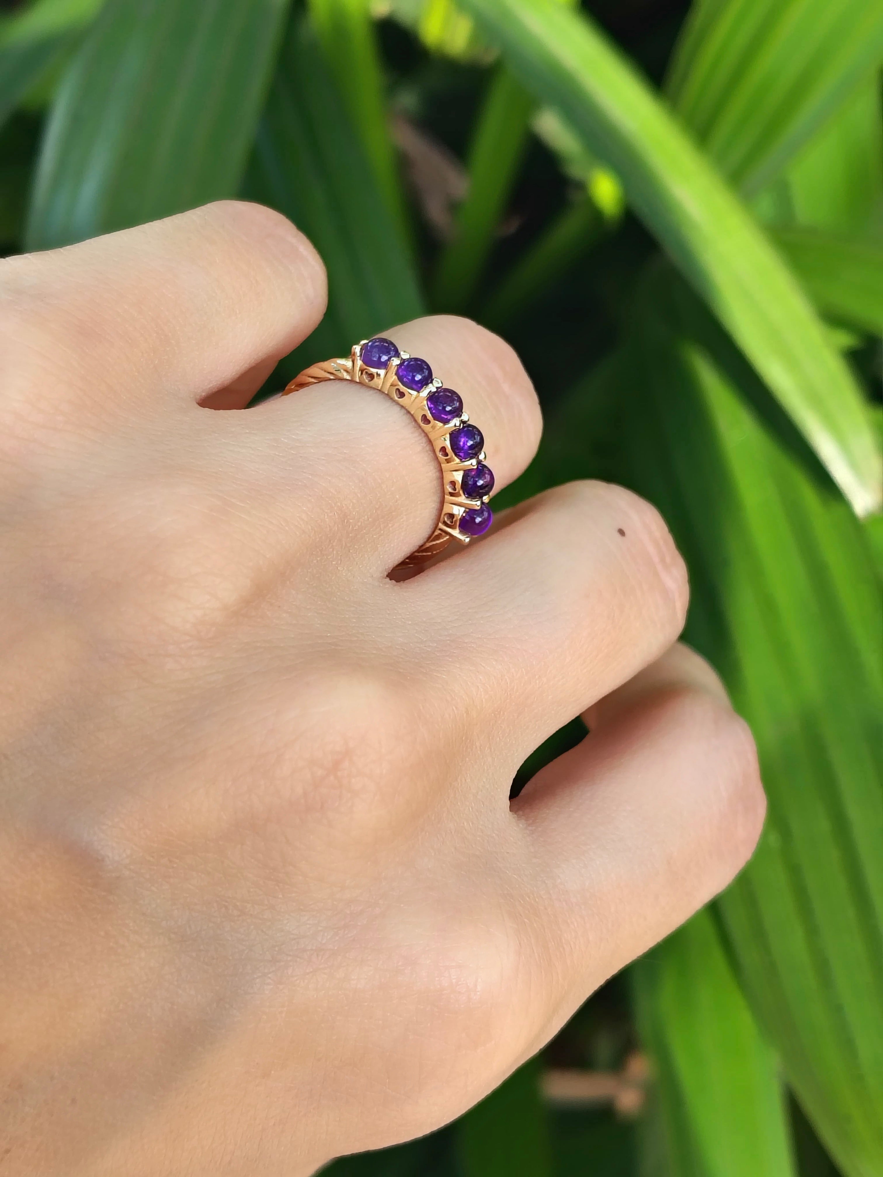 Anillo churumbela cabujón 3 mm - Oro Amarillo