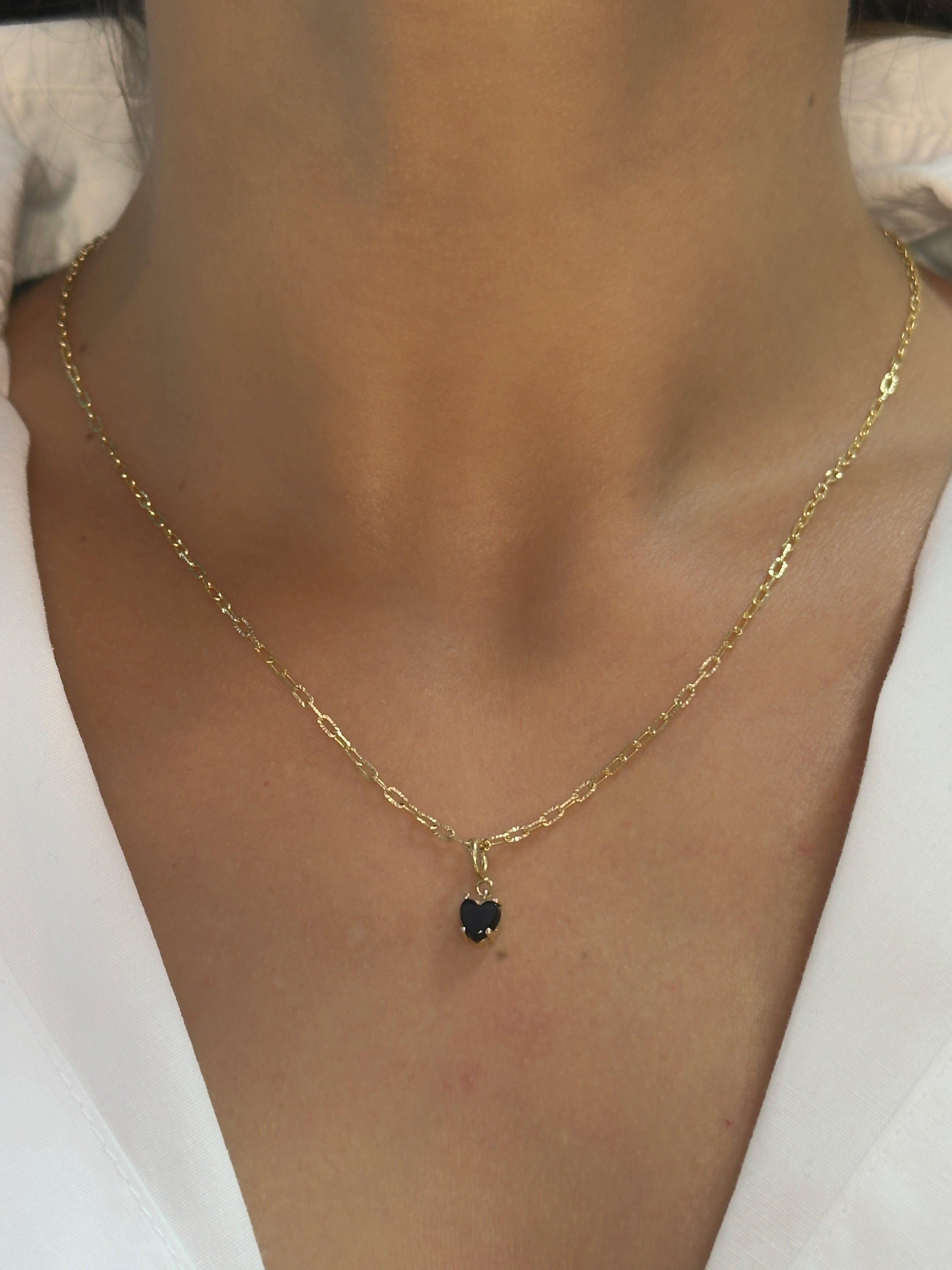 Dije en broche corazón 5 mm