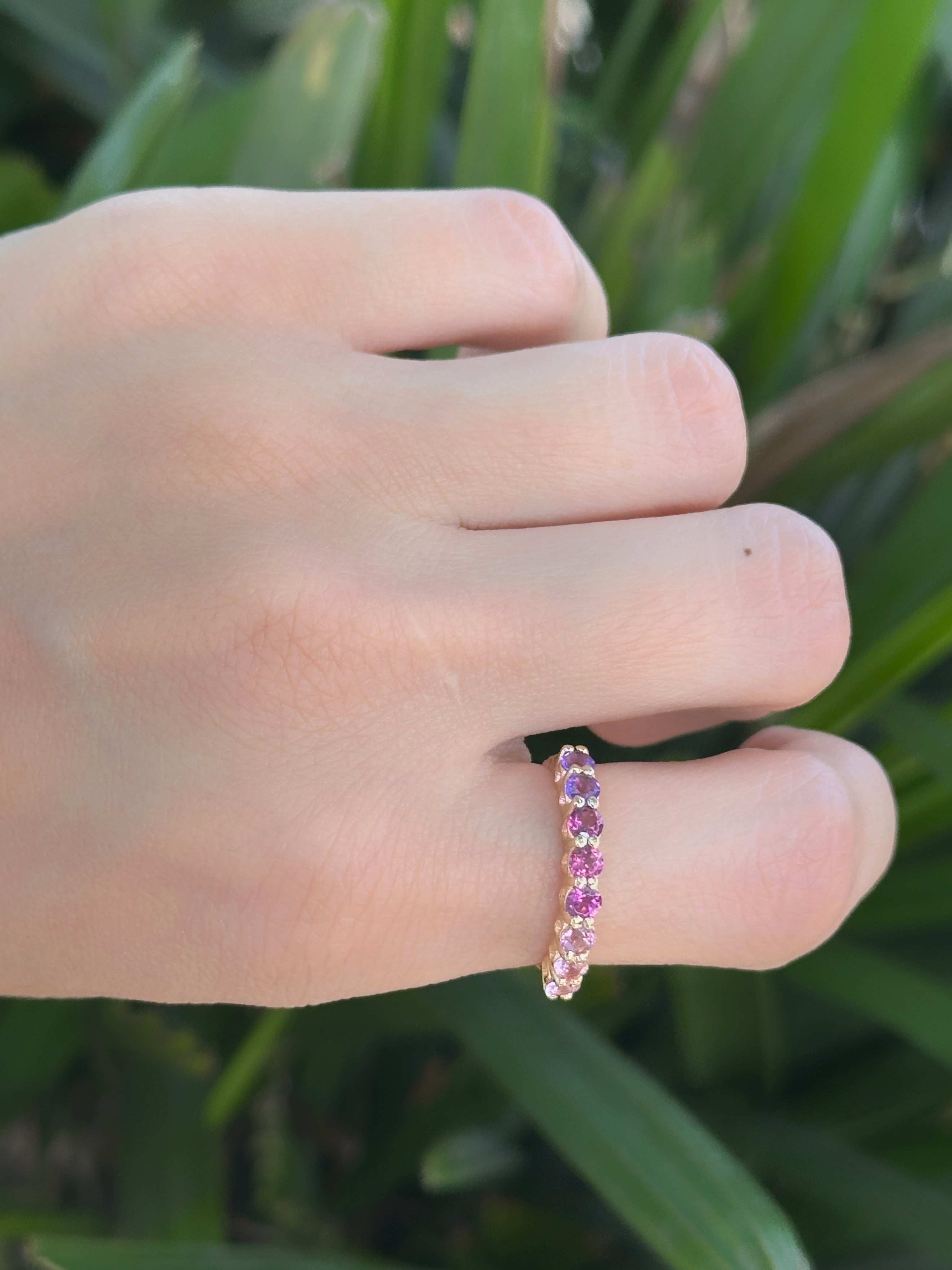 Anillo churumbela degradé 3 mm - Oro Amarillo