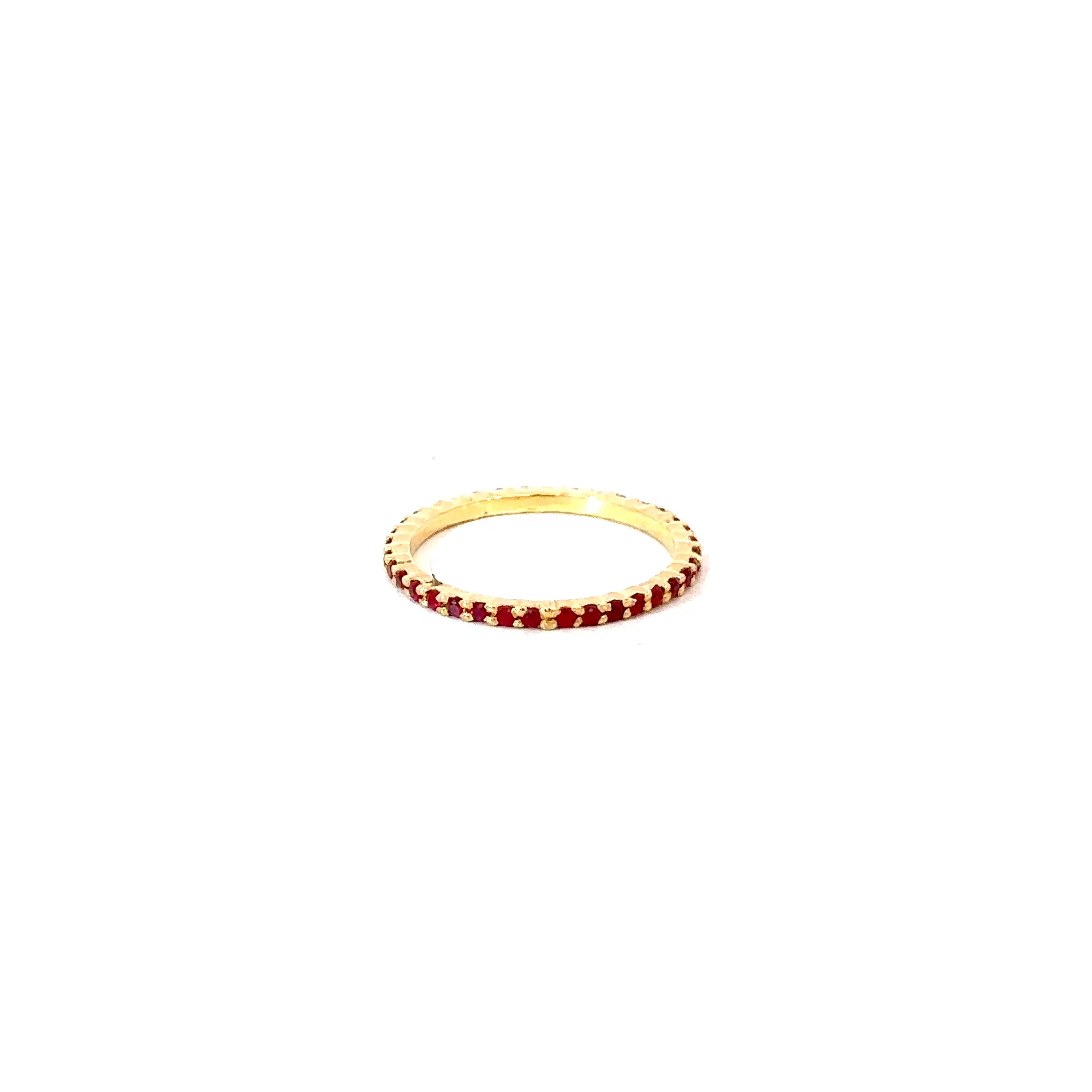 Anillo eternity Rubi 1,3 mm