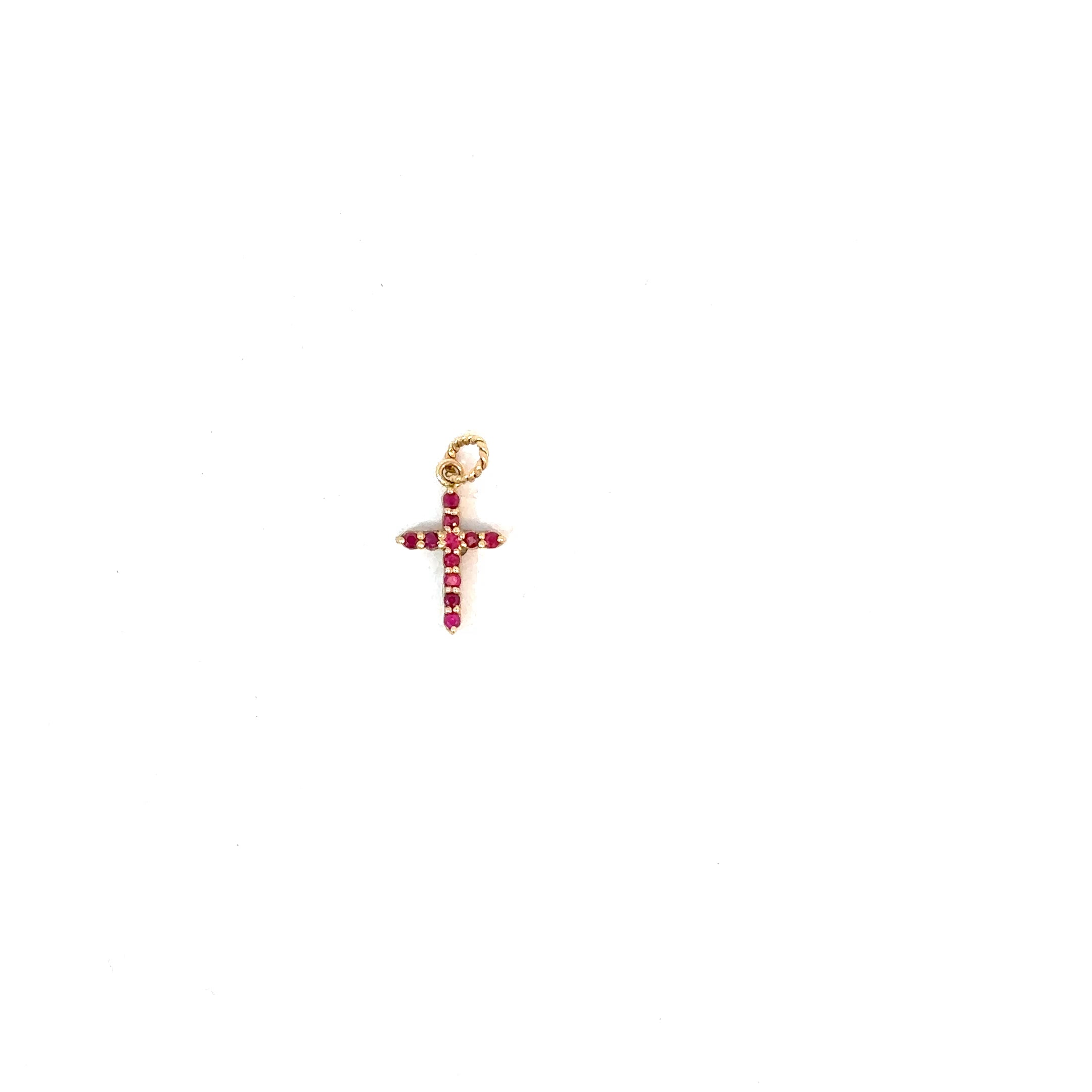 Dije Cruz pequeña mini 1 cm