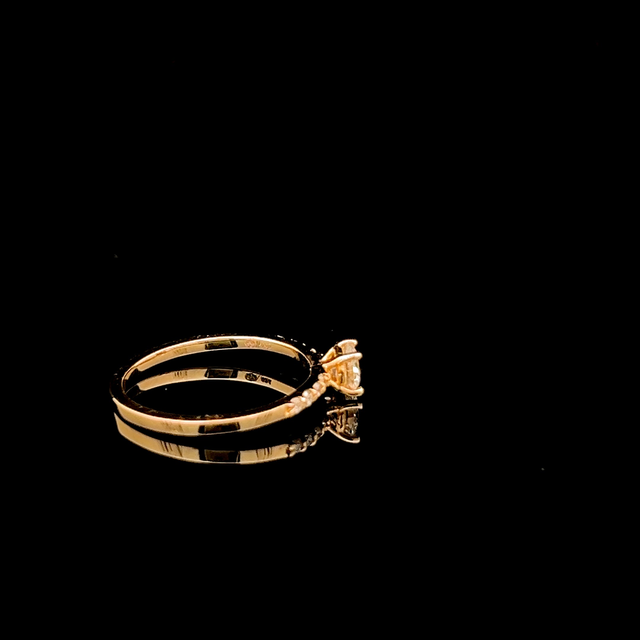 Anillo Diamante 0,33 cts- Oro Amarillo