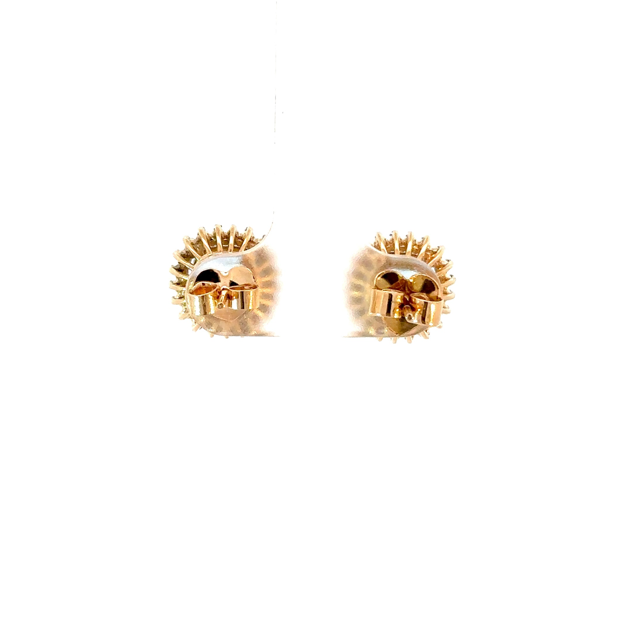 Aretes Cushion topacio Swiss blue y zafiros azules