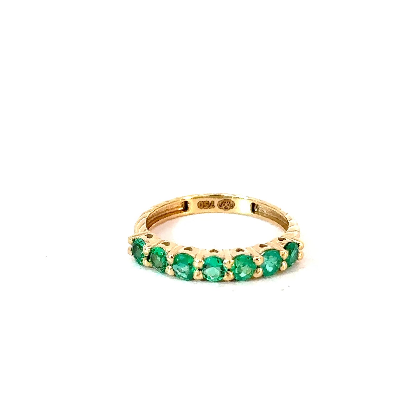 Anillo churumbela esmeraldas 3 mm