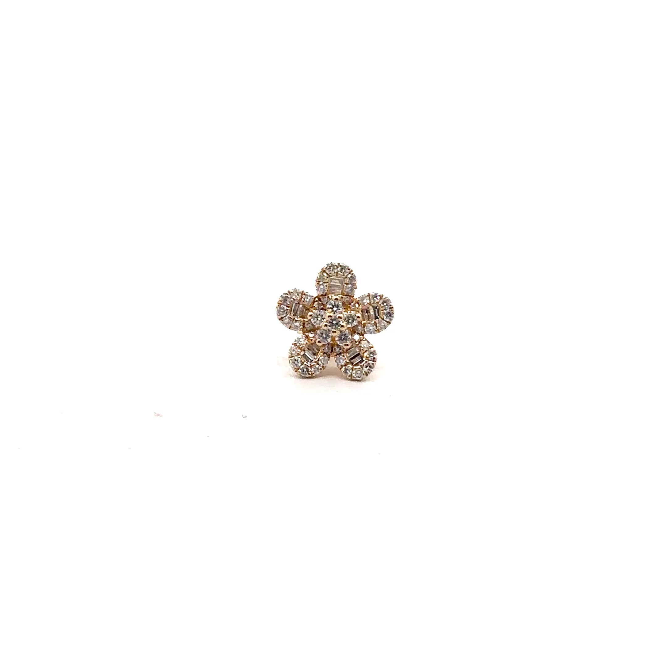 Arete Flor mágica - Oro amarillo