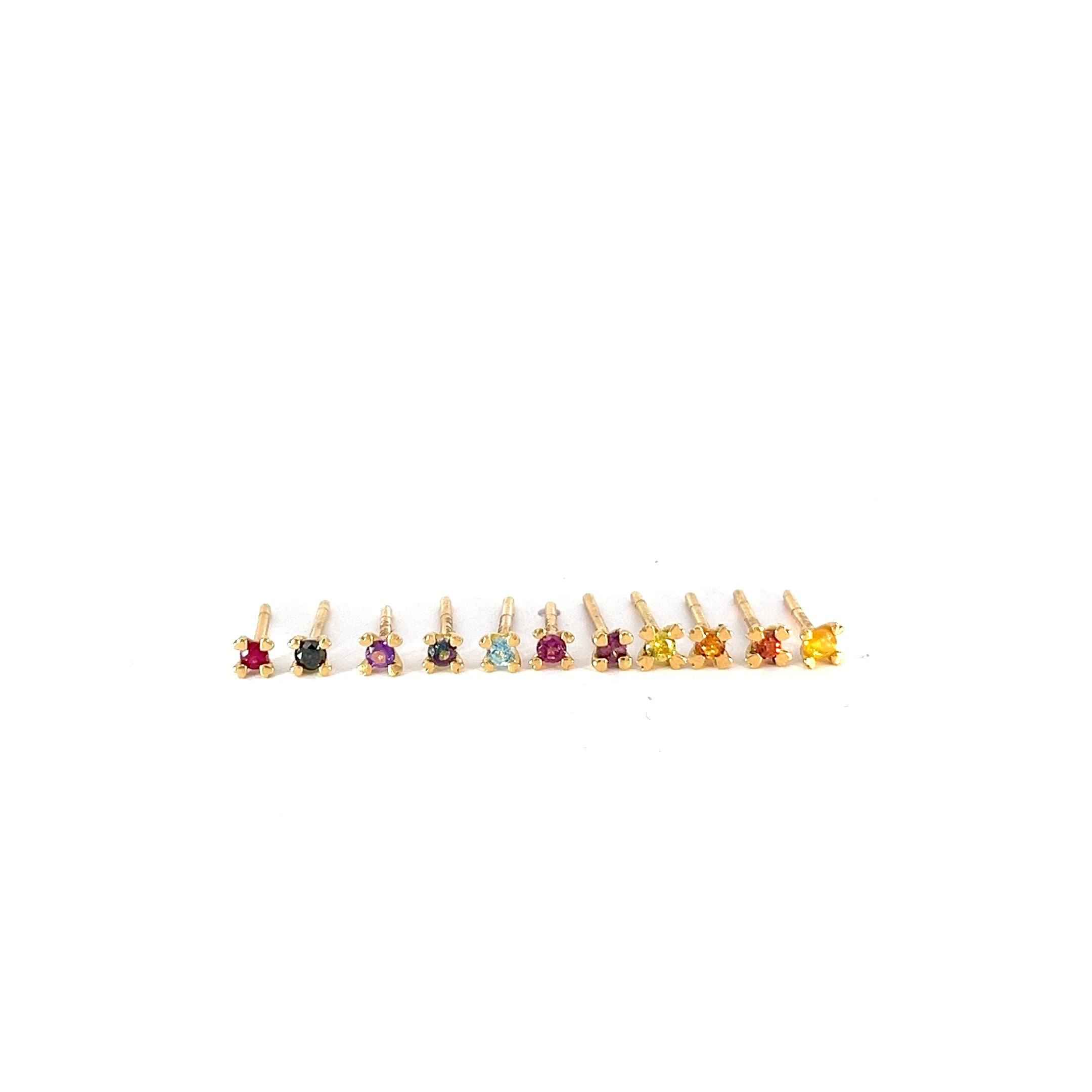 Arete Love 2 mm Oro Amarillo