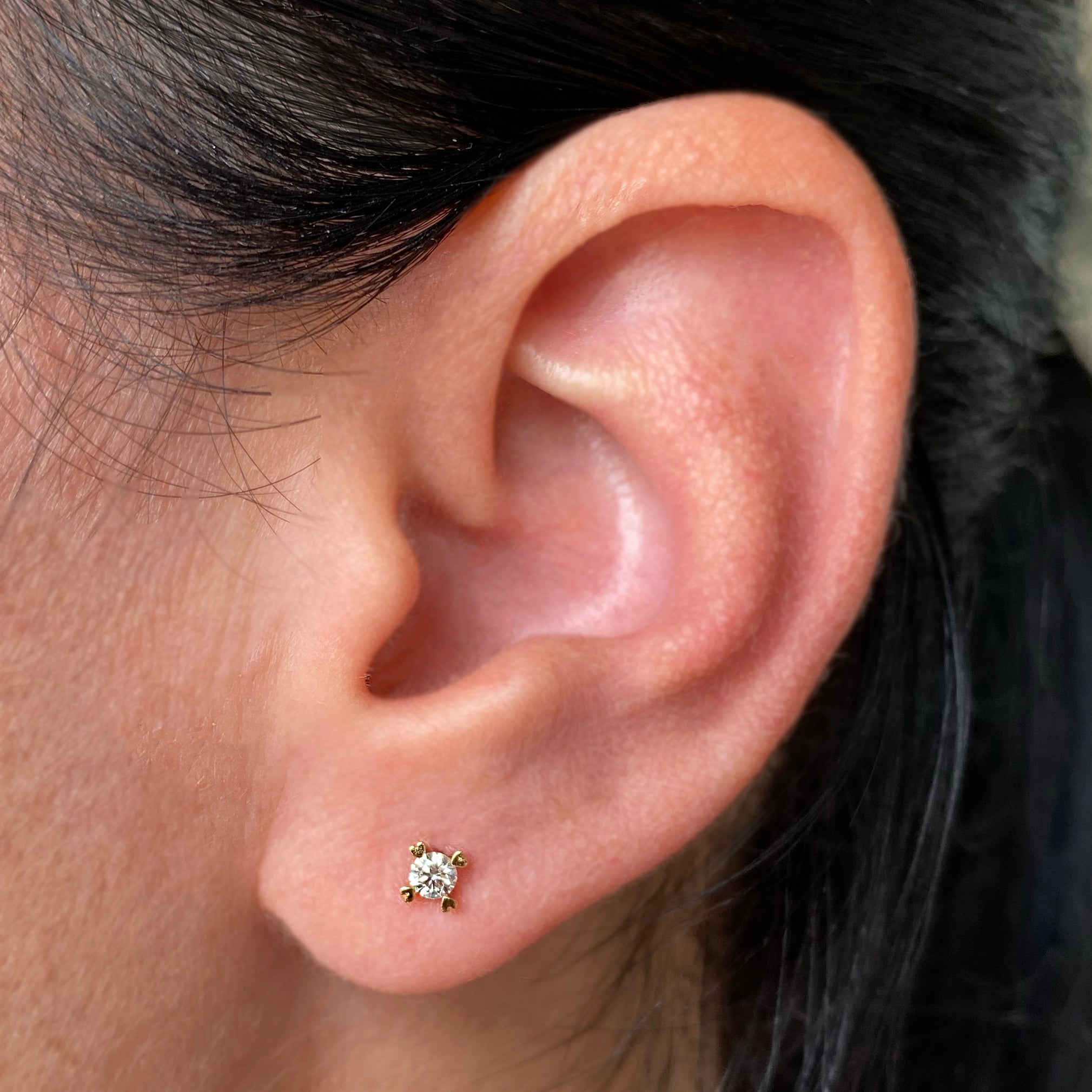 Arete Love Diamante 0.13 cts - 3.2 mm