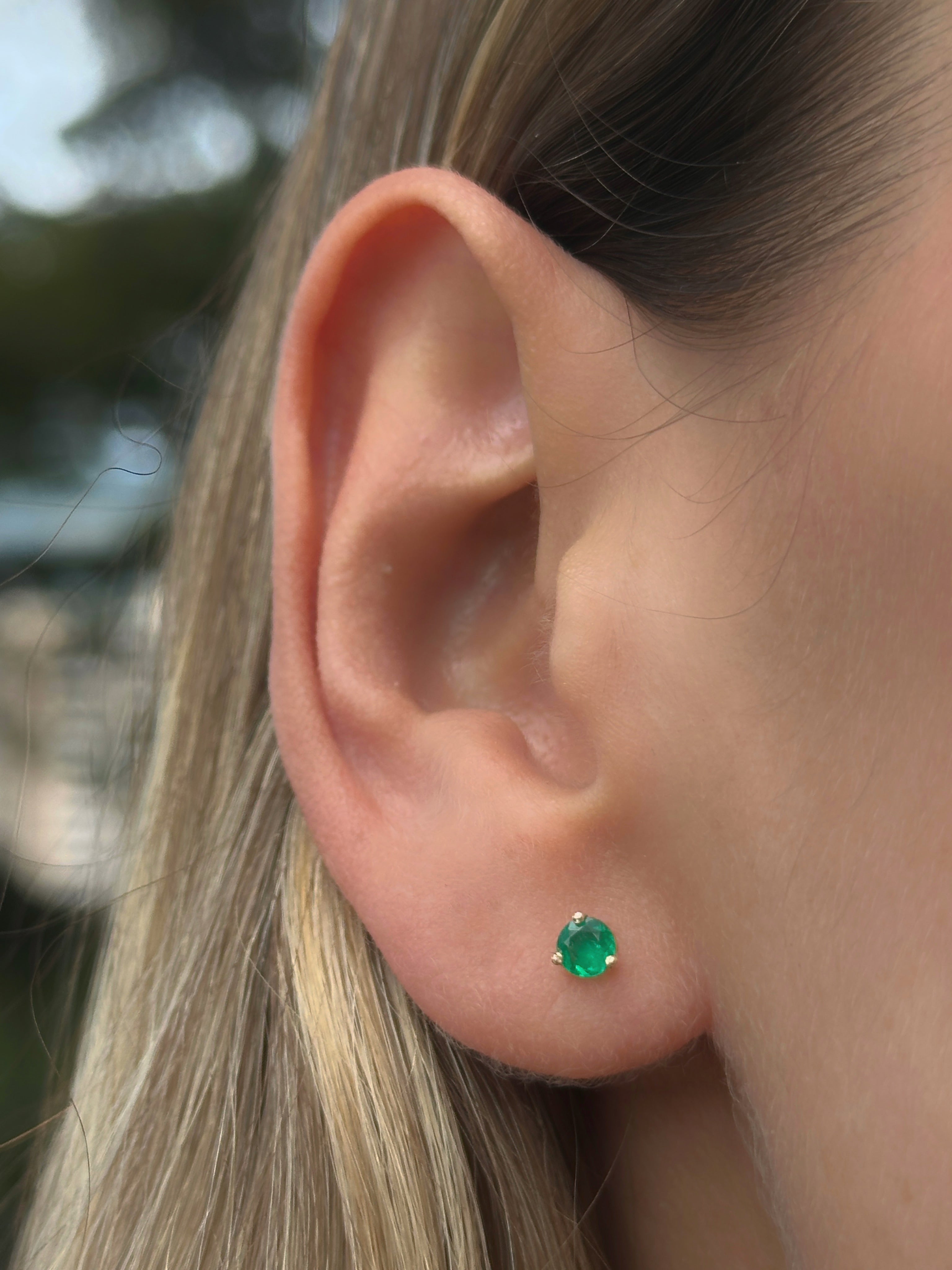 Arete esmeralda 4mm redonda por unidad