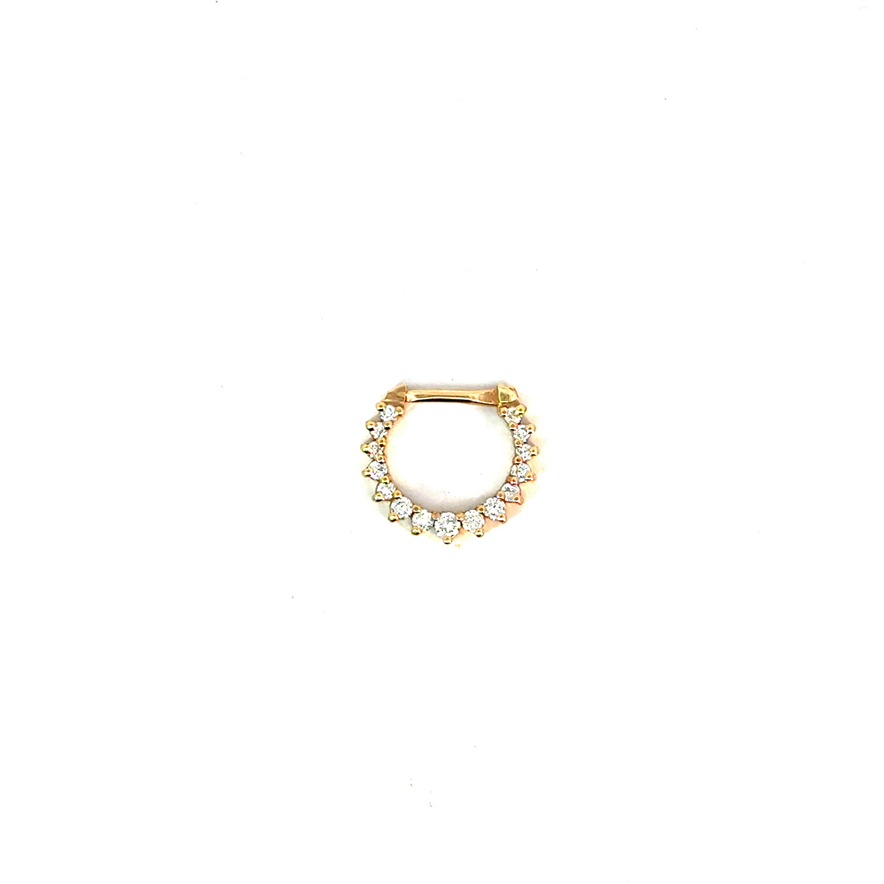 Arete piercing daith diamantes OA