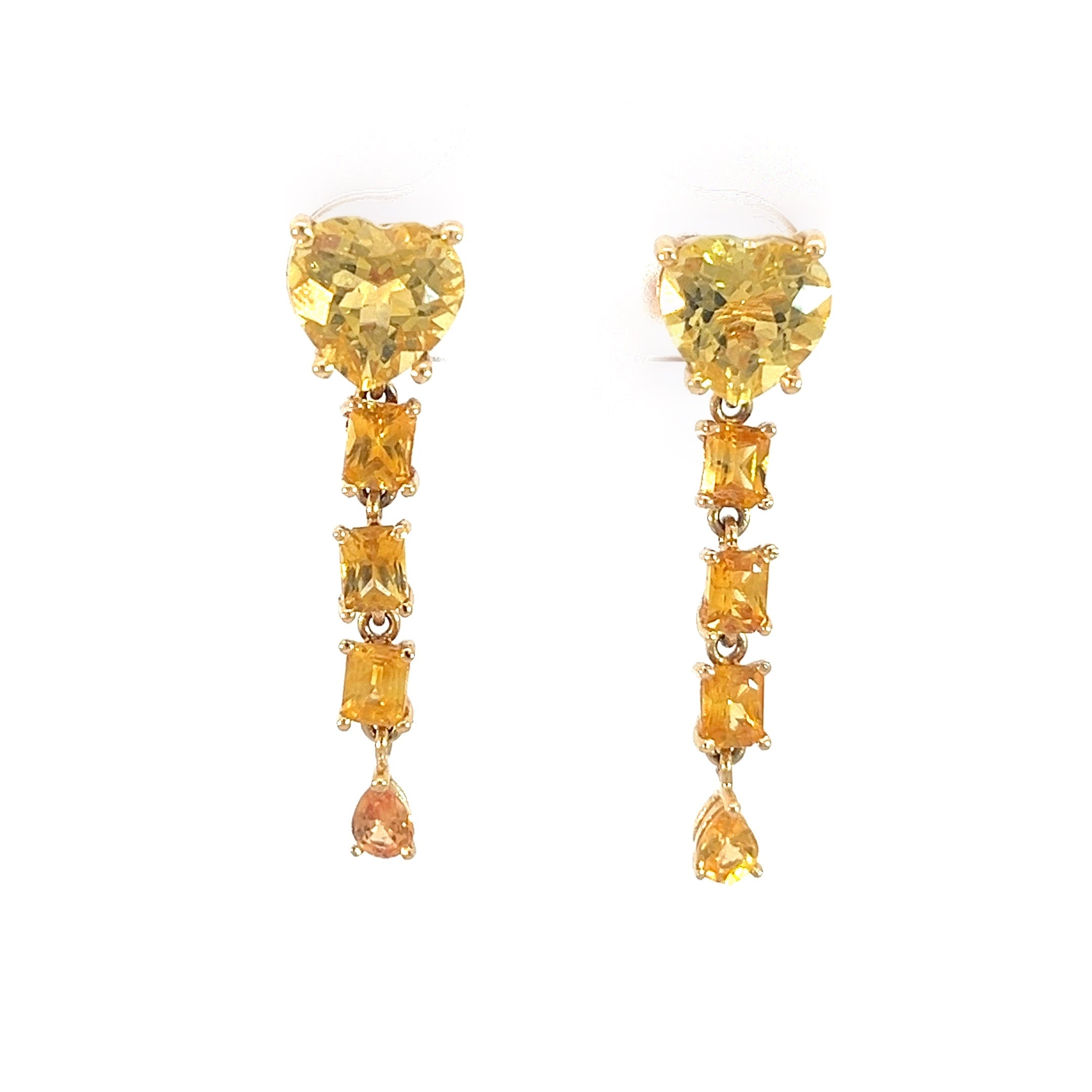 Aretes BOLD Zafiros Amarillos