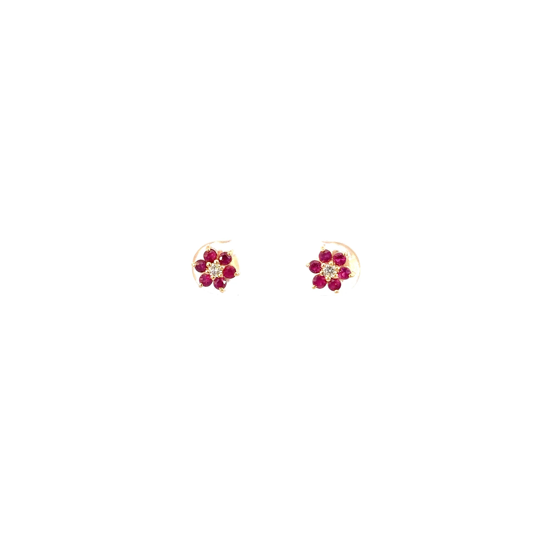 Aretes Margaret Diamante 2mm Oro Amarillo