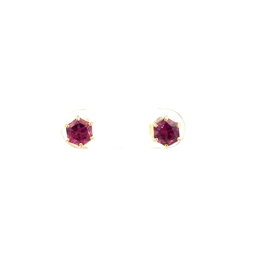 Aretes Prisma panel granate rodolita 6mm