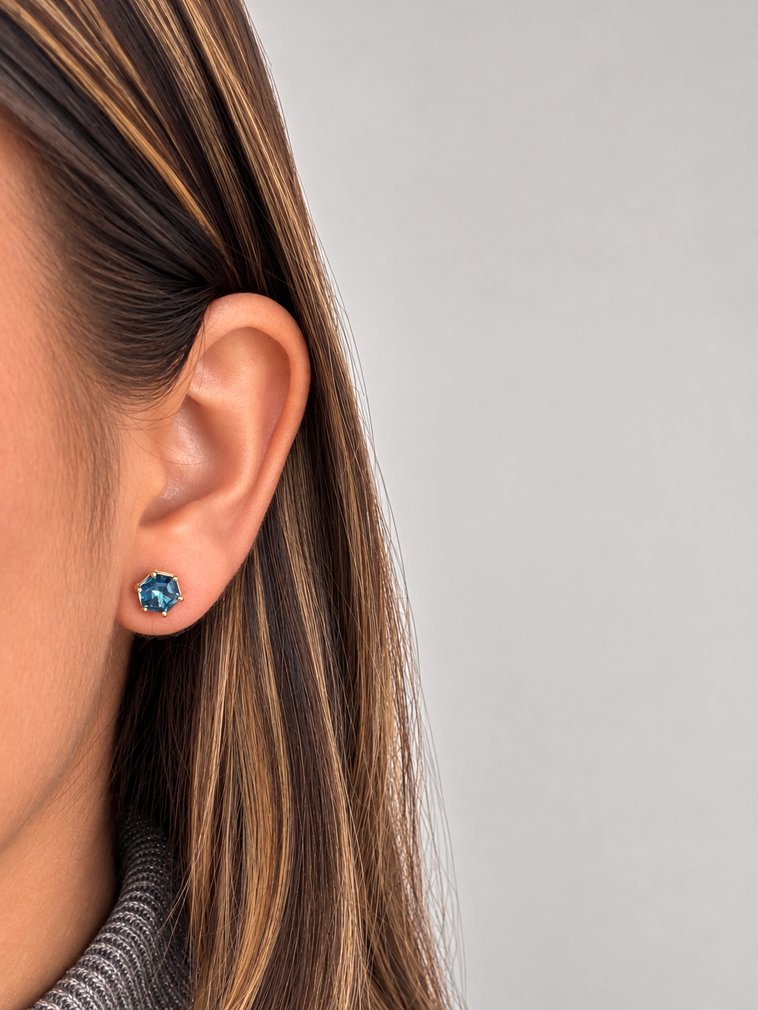 Aretes Prisma panel topacio swiss blue panel 7mm