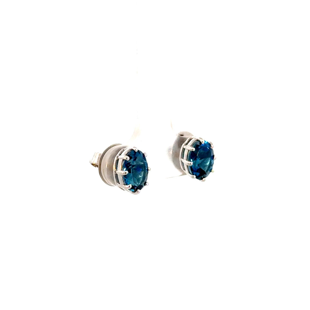 Aretes Prisma topacio london blue