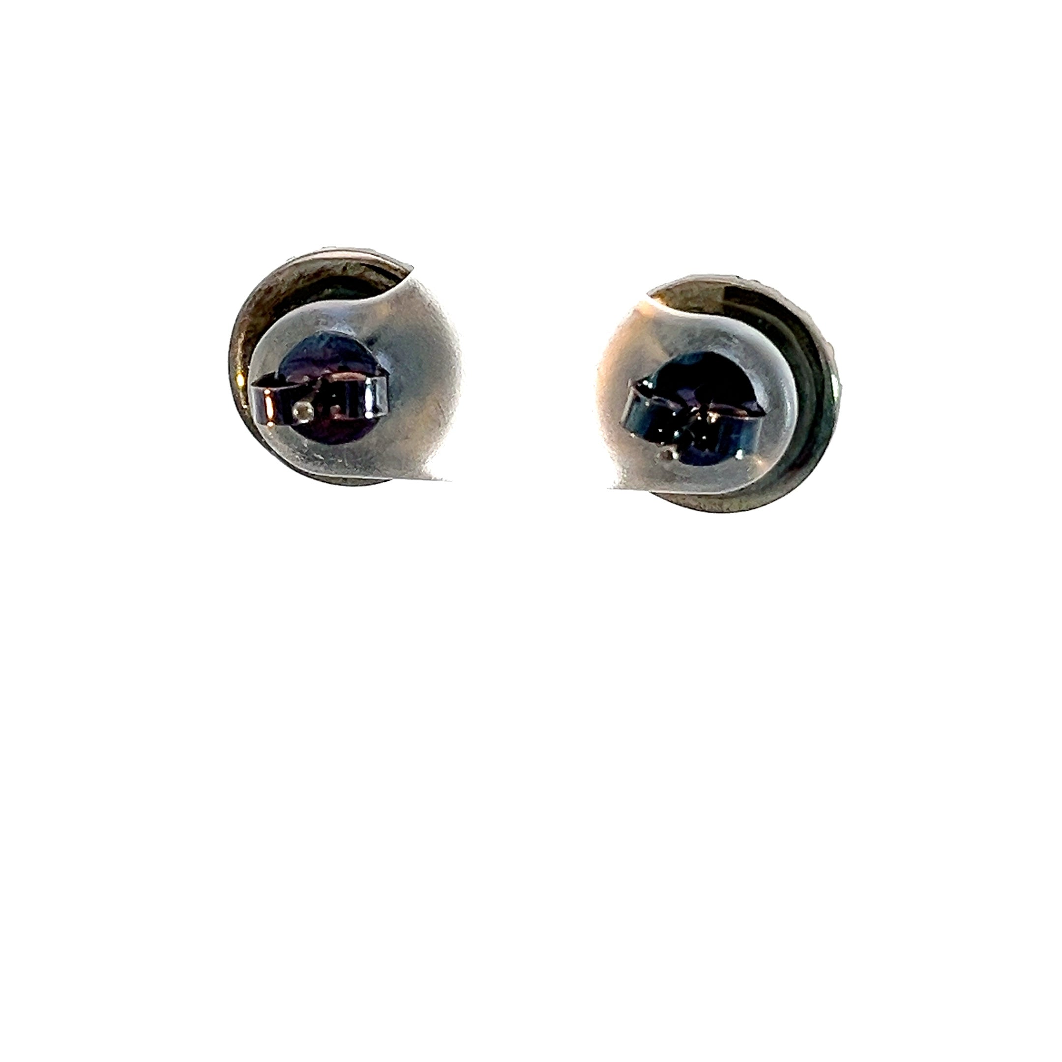 Aretes Saturno pequeño Zafiros azules