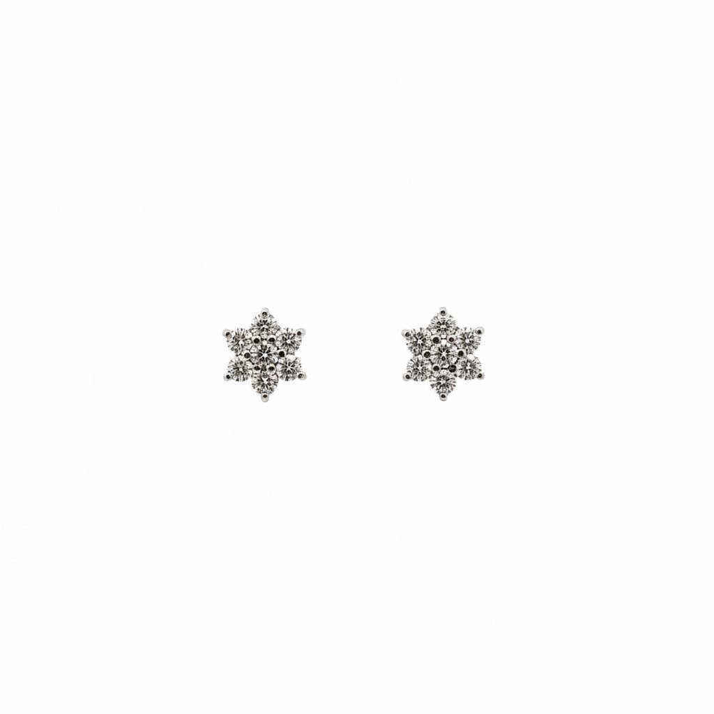 Aretes Margaret Diamante 2mm Oro Blanco