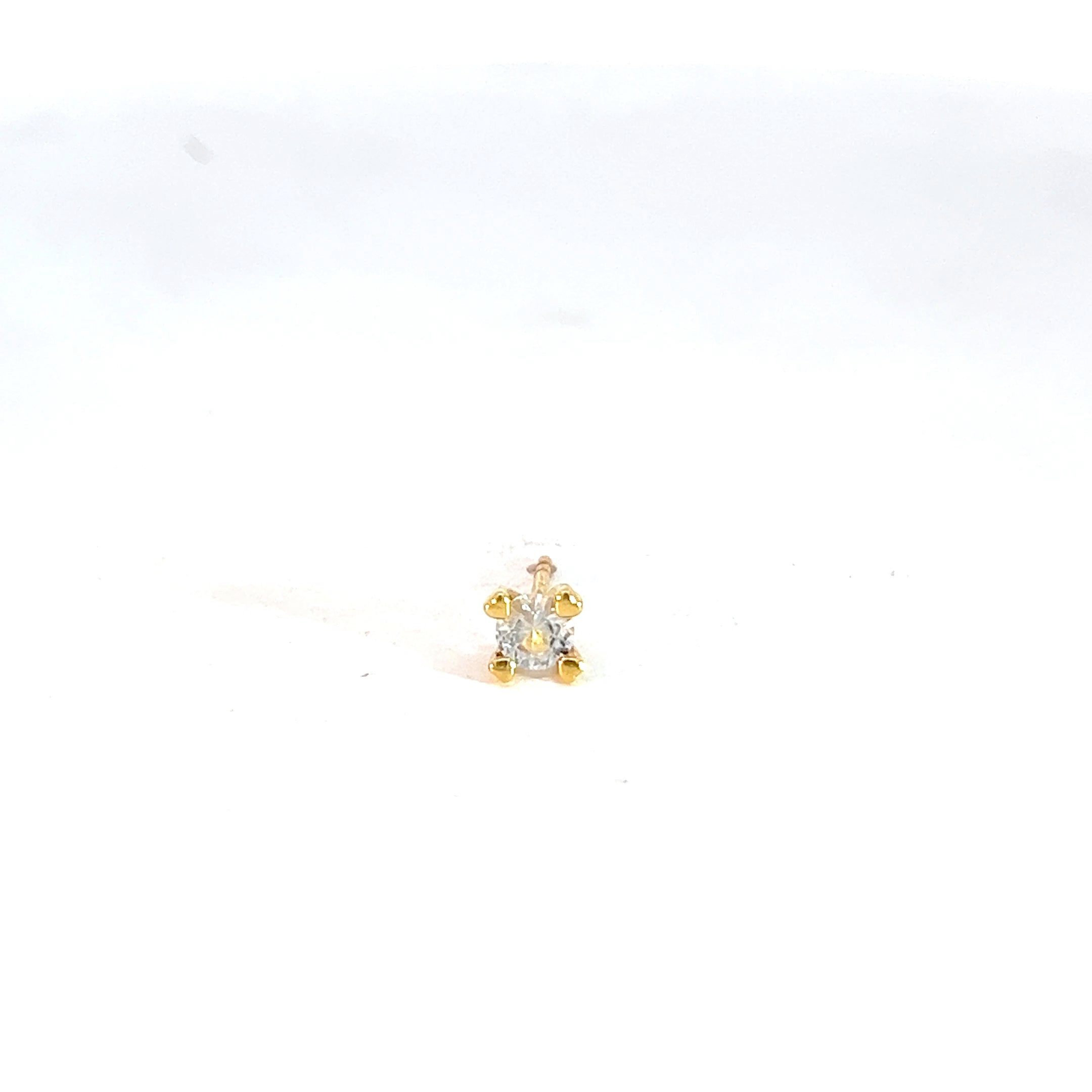 Arete love 4 mm oro amarillo