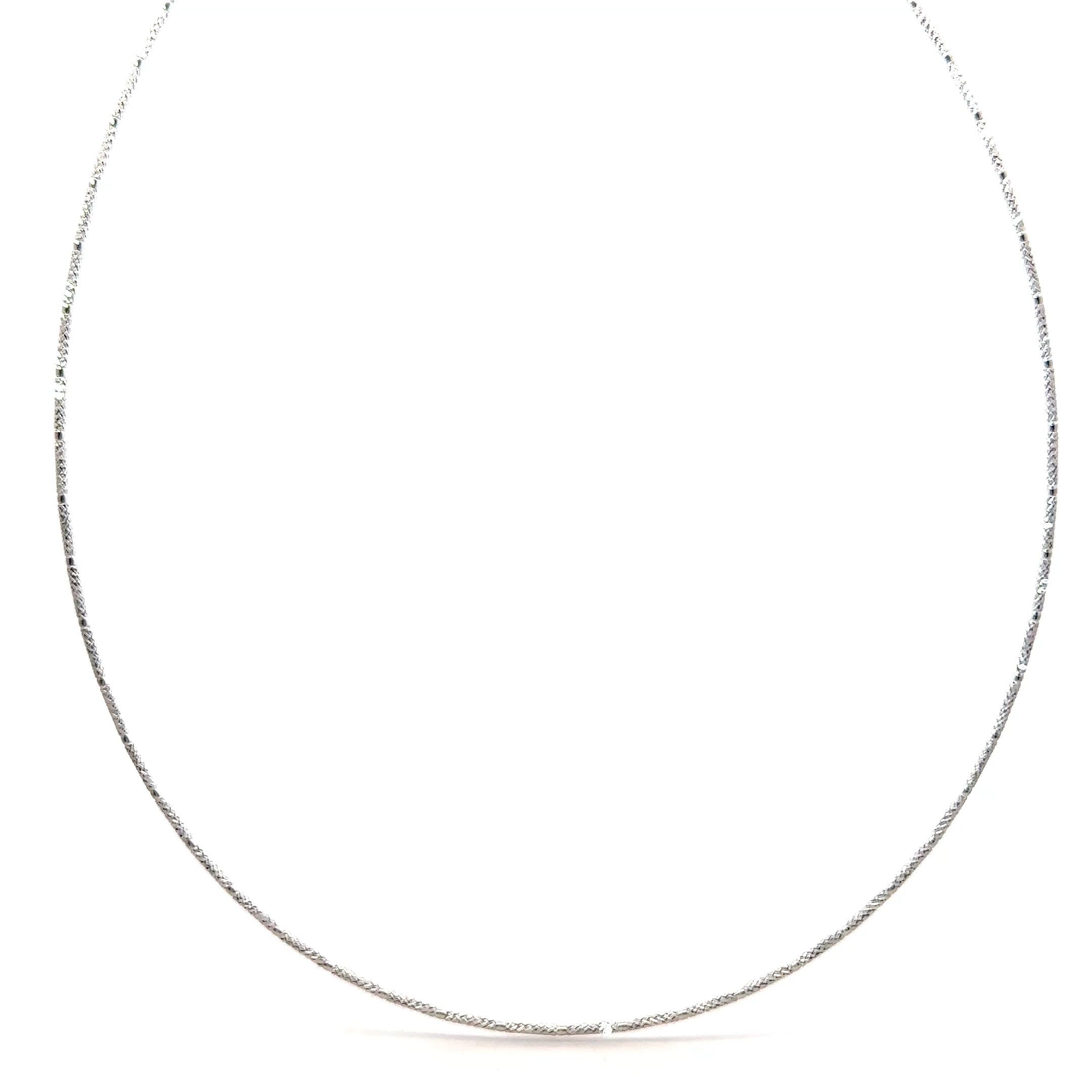 Cadena Aura diamantada - Oro blanco