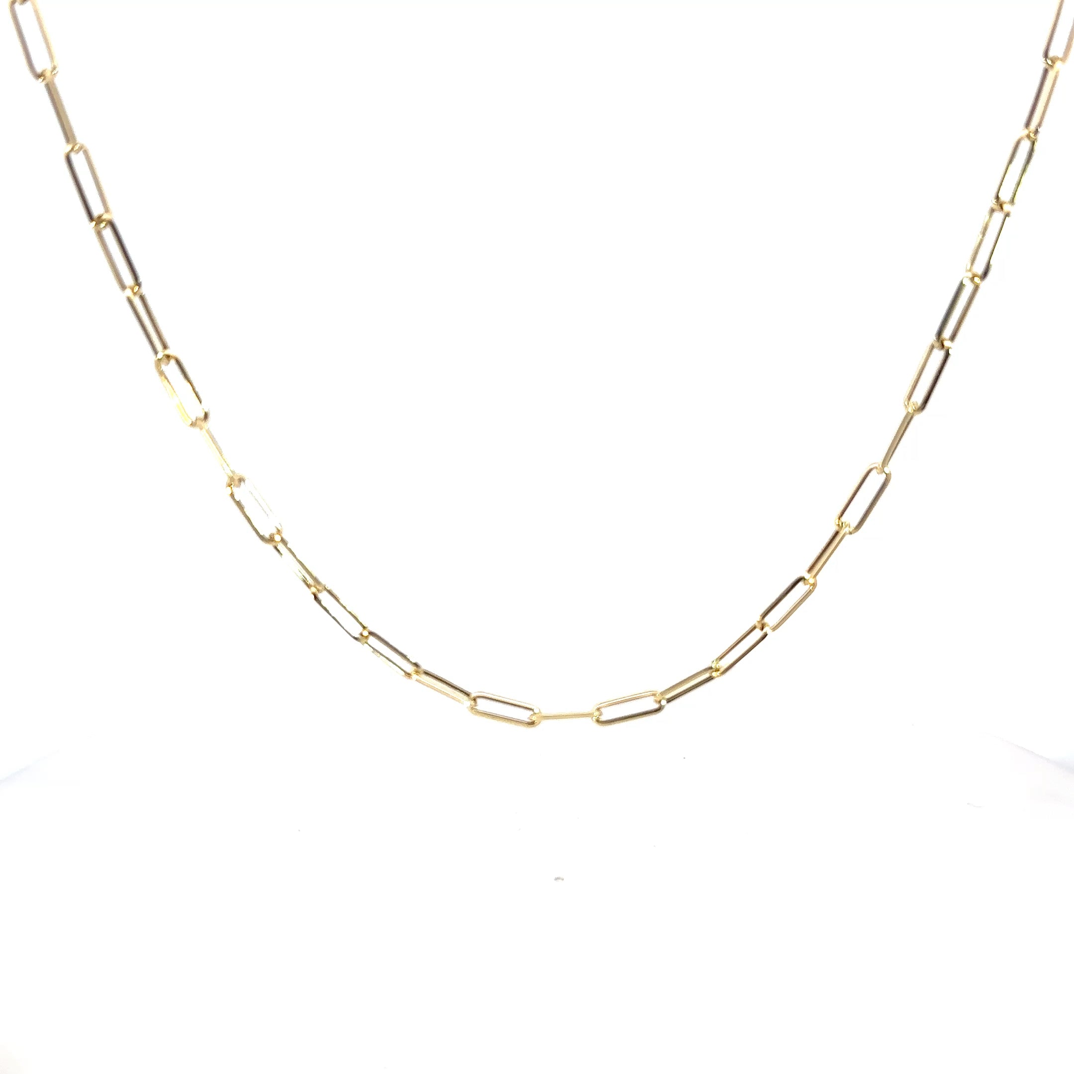 Cadena Paper clip eslabones lisos