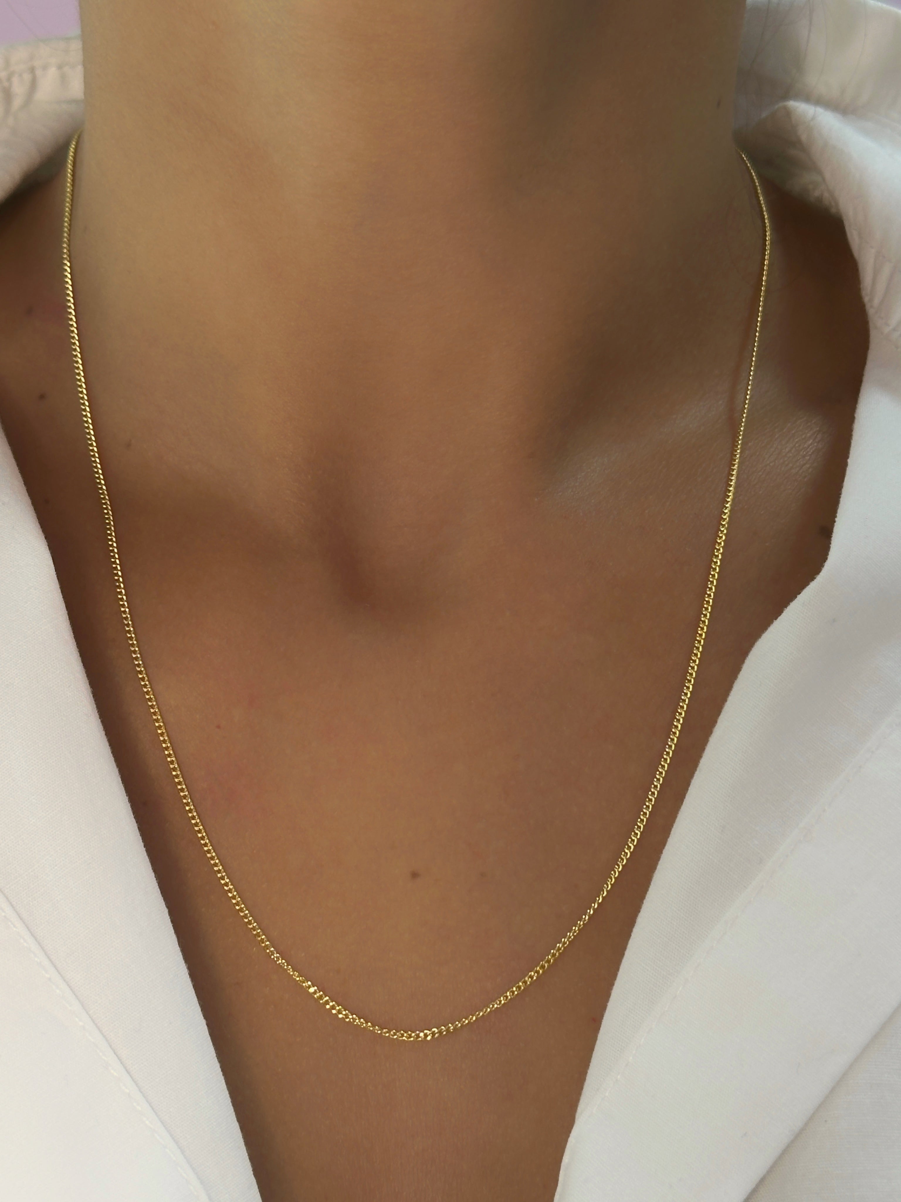 Cadena mini cubana - Oro Amarillo