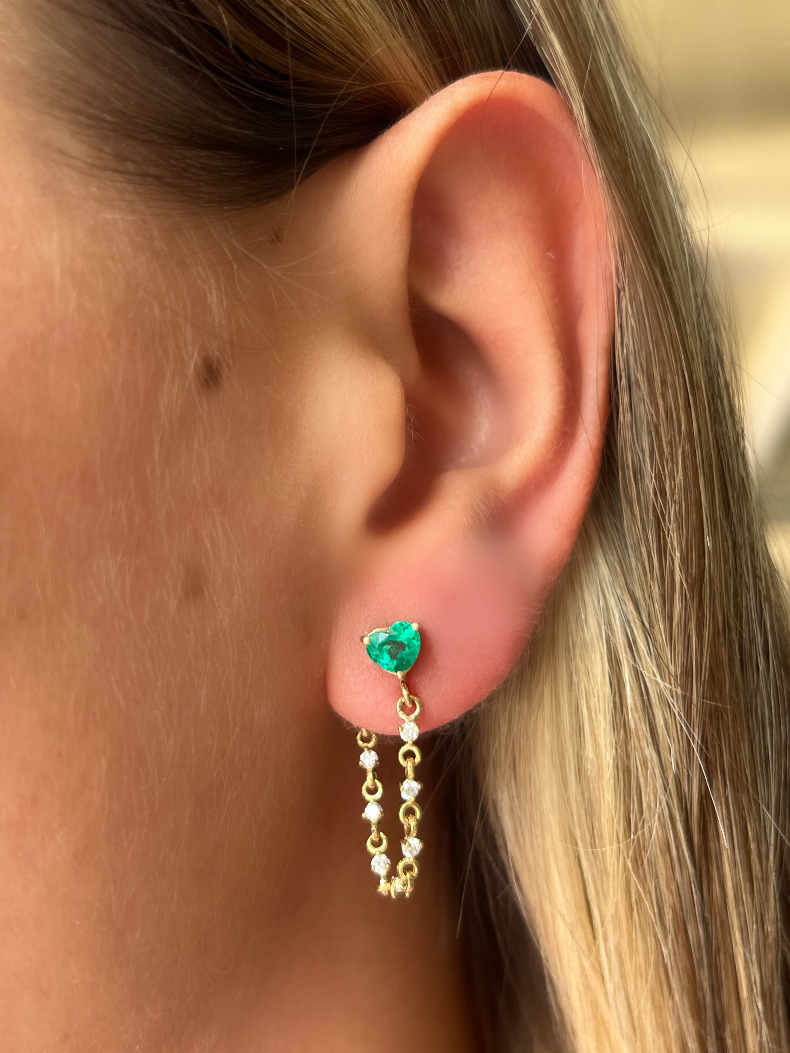 Lluvia de diamantes corazón