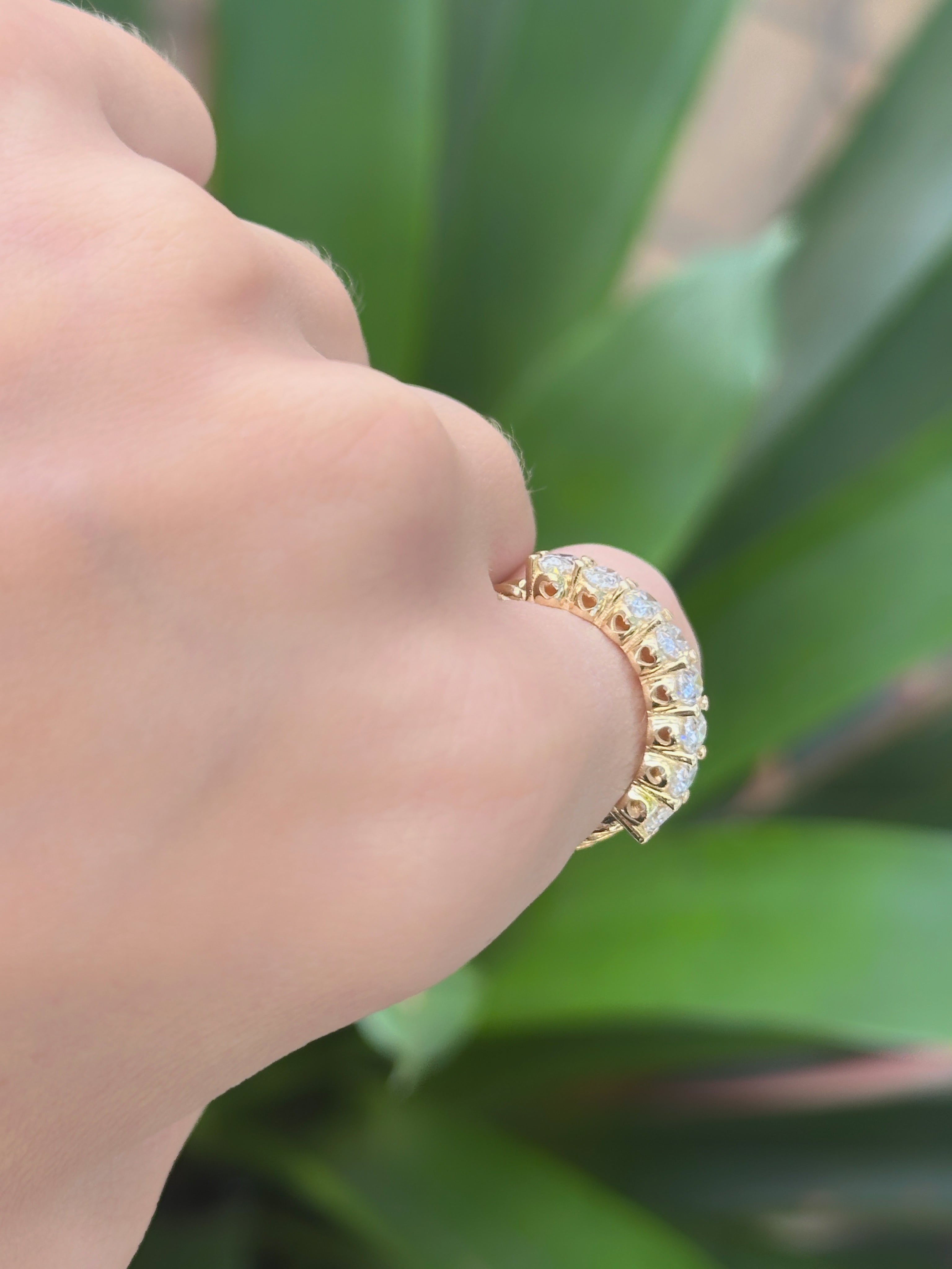 Anillo churumbela moissanitas oval