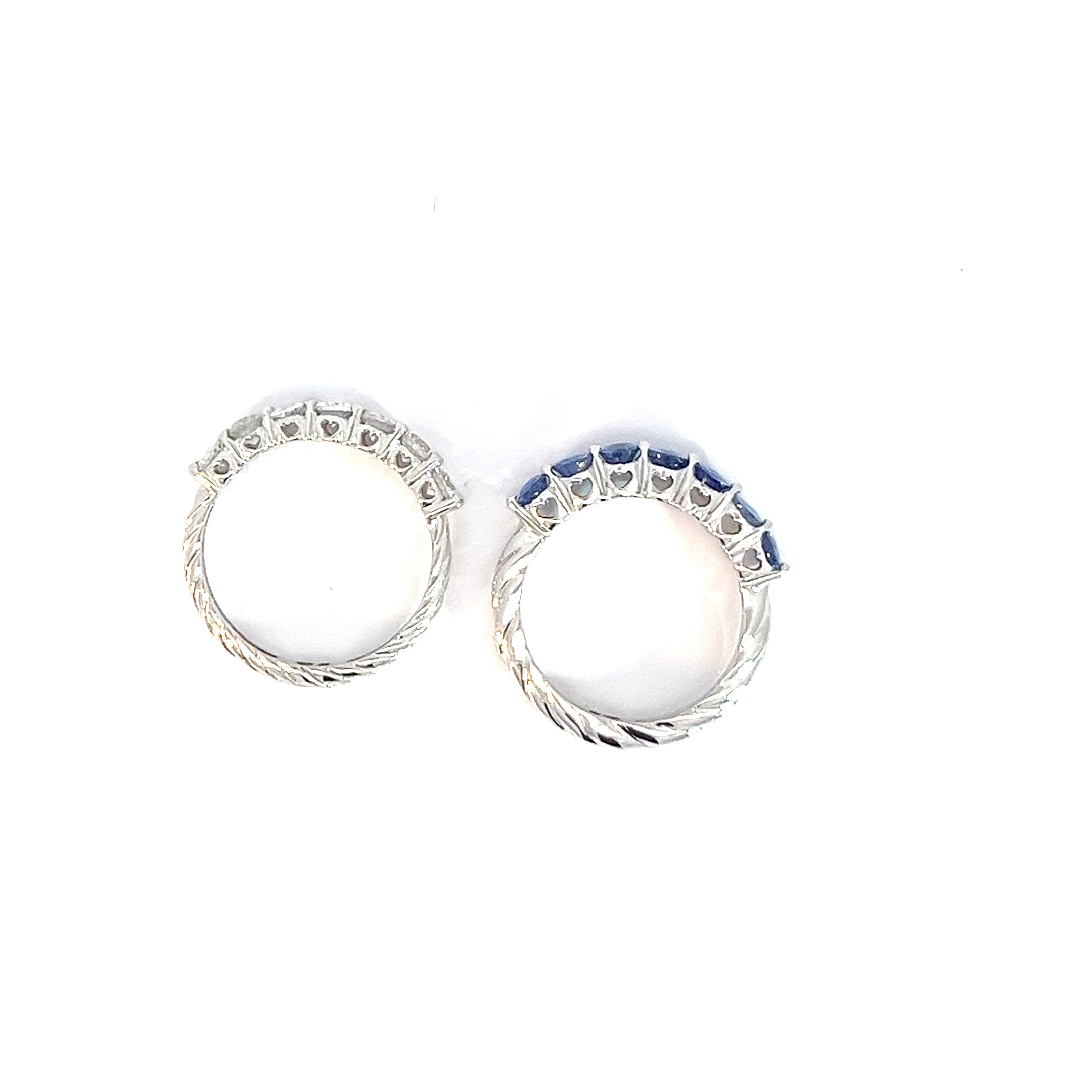 Anillo churumbela oval - Oro Blanco