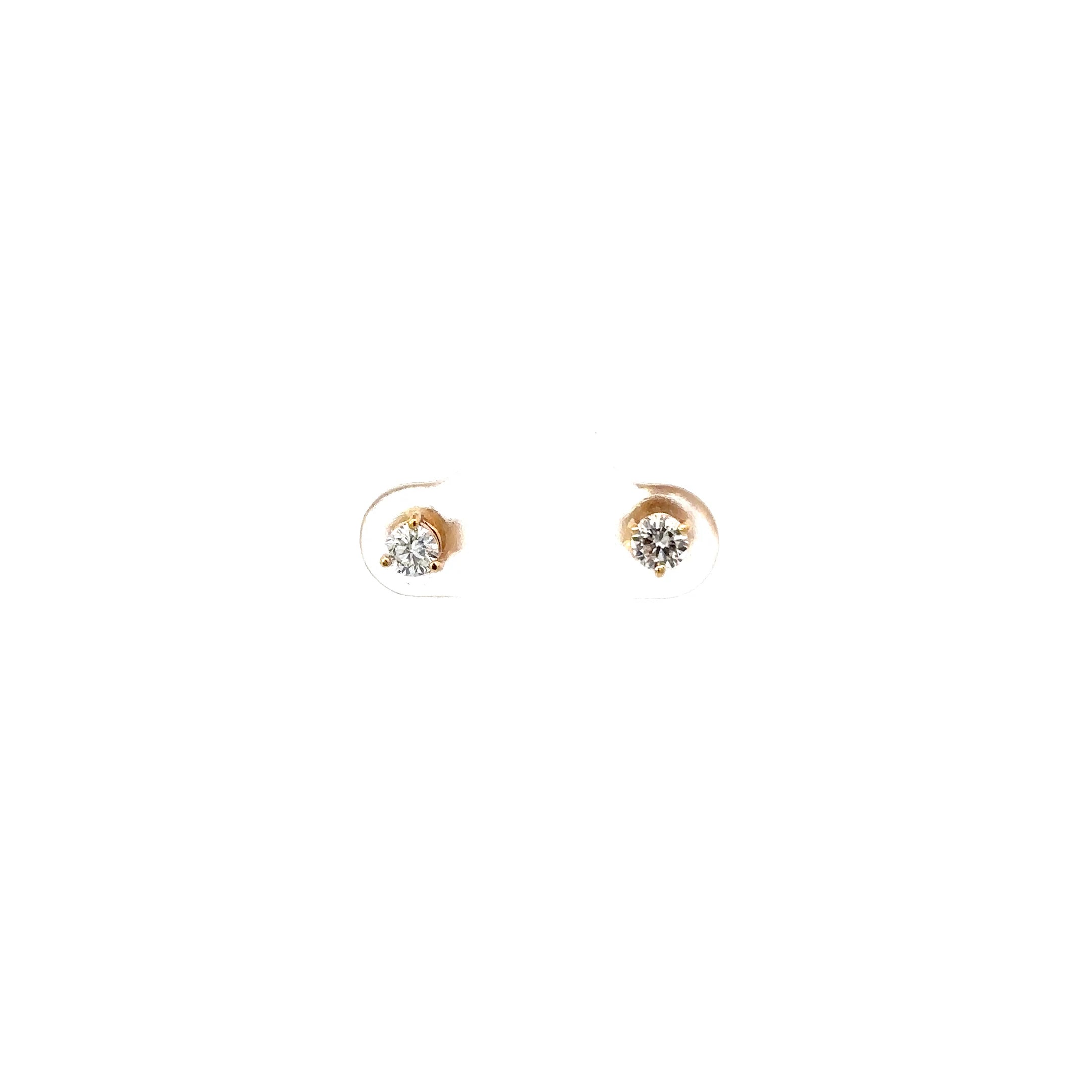 Aretes Redondo diamante 3,8 mm