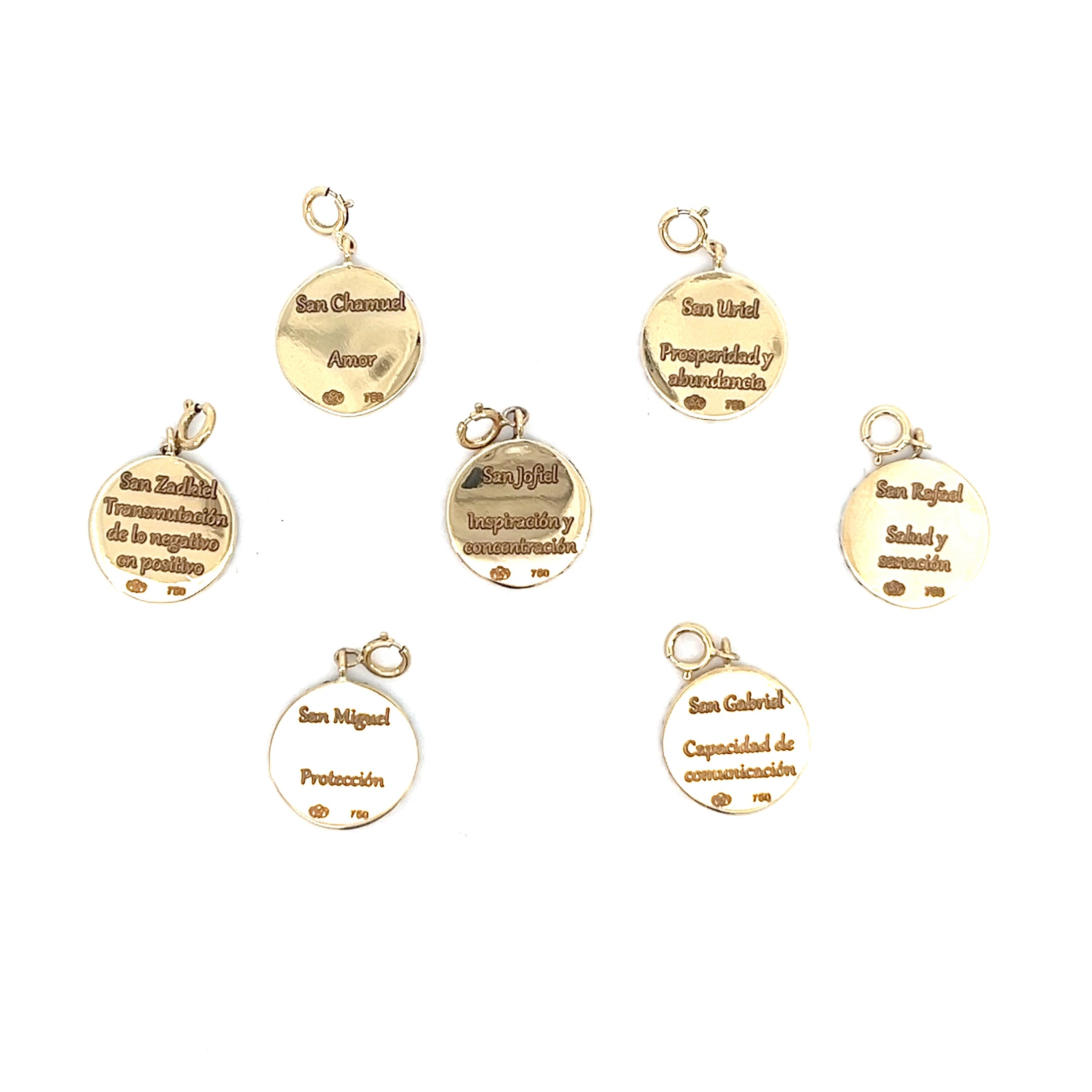 Dije Medalla broche Arcángeles 1,3 cms