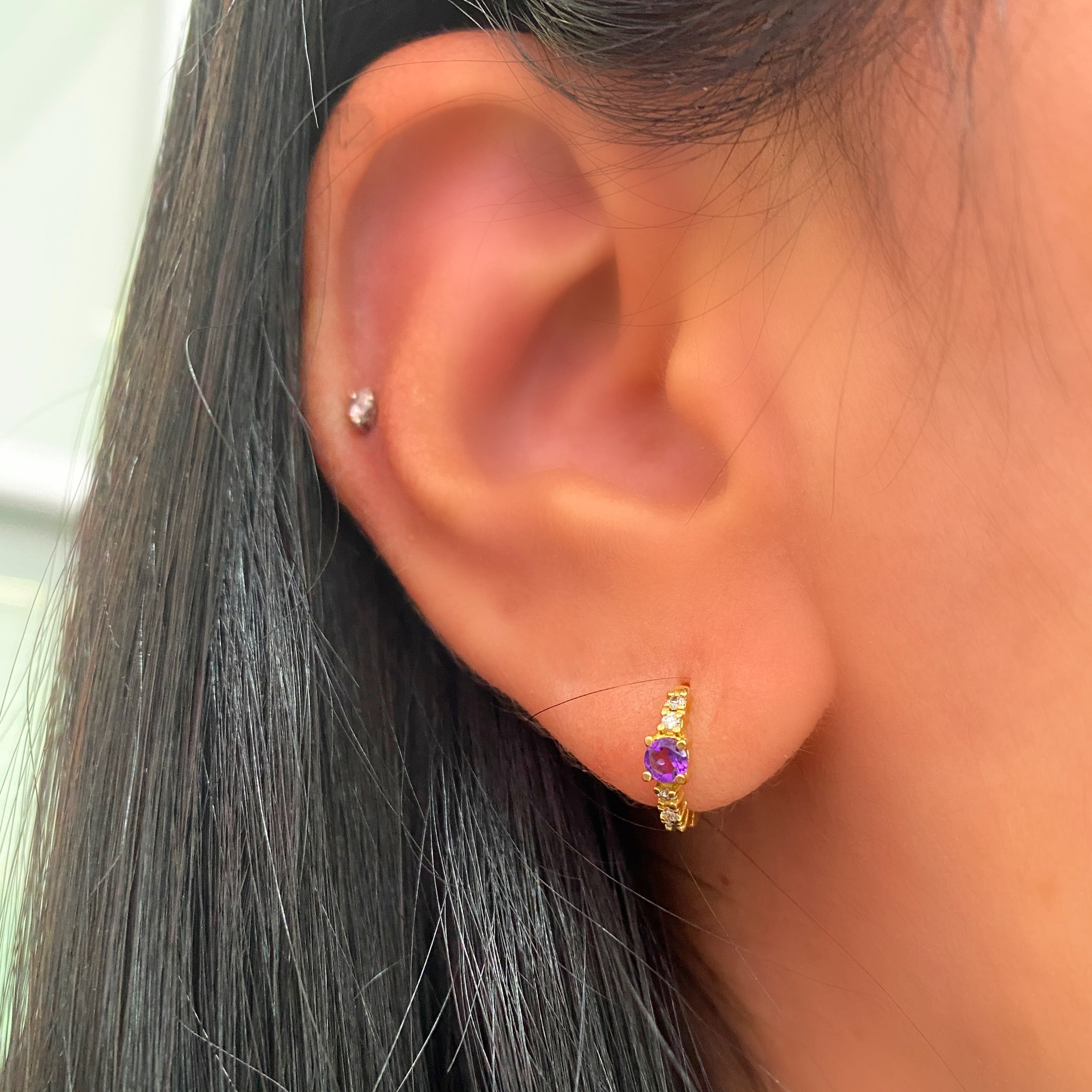 Minihoop Redondo Oro Amarillo